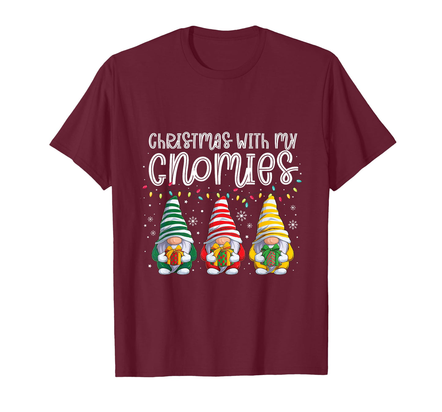 Christmas with My Gnomies Christmas elf Santa Claus T-Shirt