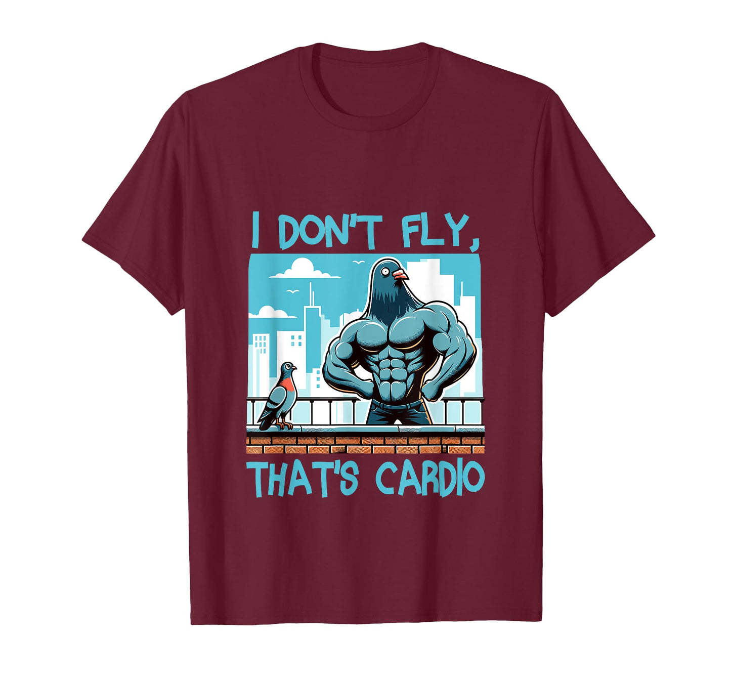 Pigeon Workout Bodybuilding Fitness Gym Muscle T-Shirt