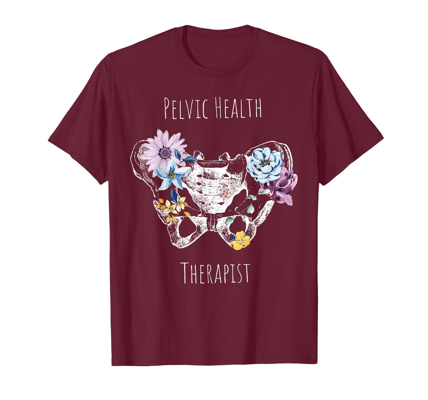 Vintage Pelvic Health Therapist Cute Pelvic Floor Flowers T-Shirt