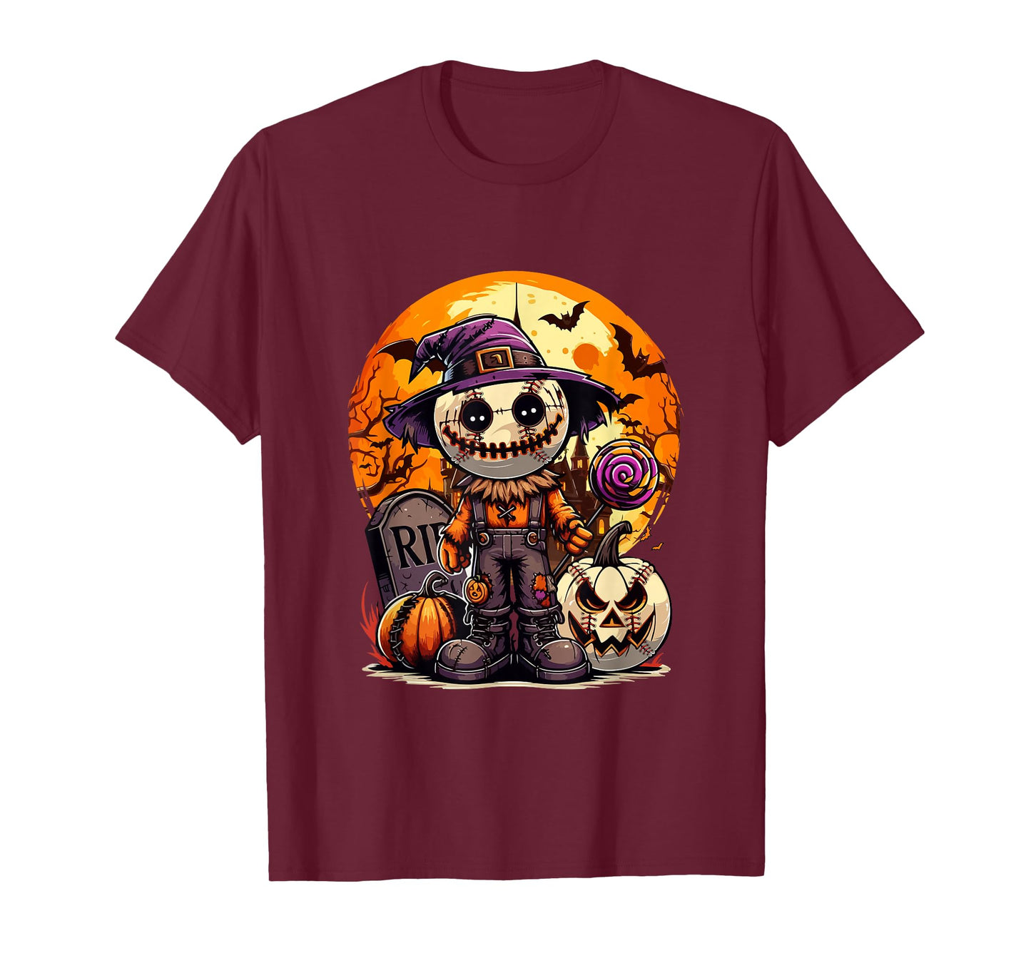 Horror Baseball Balls Costume Halloween Player Fan Family T-Shirt