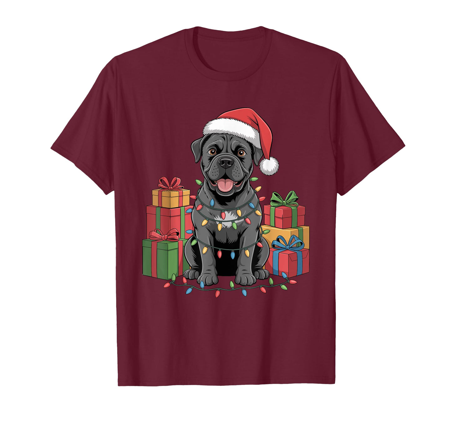 Cute Cane Corso Christmas Design Funny Dog Lover Holiday T-Shirt