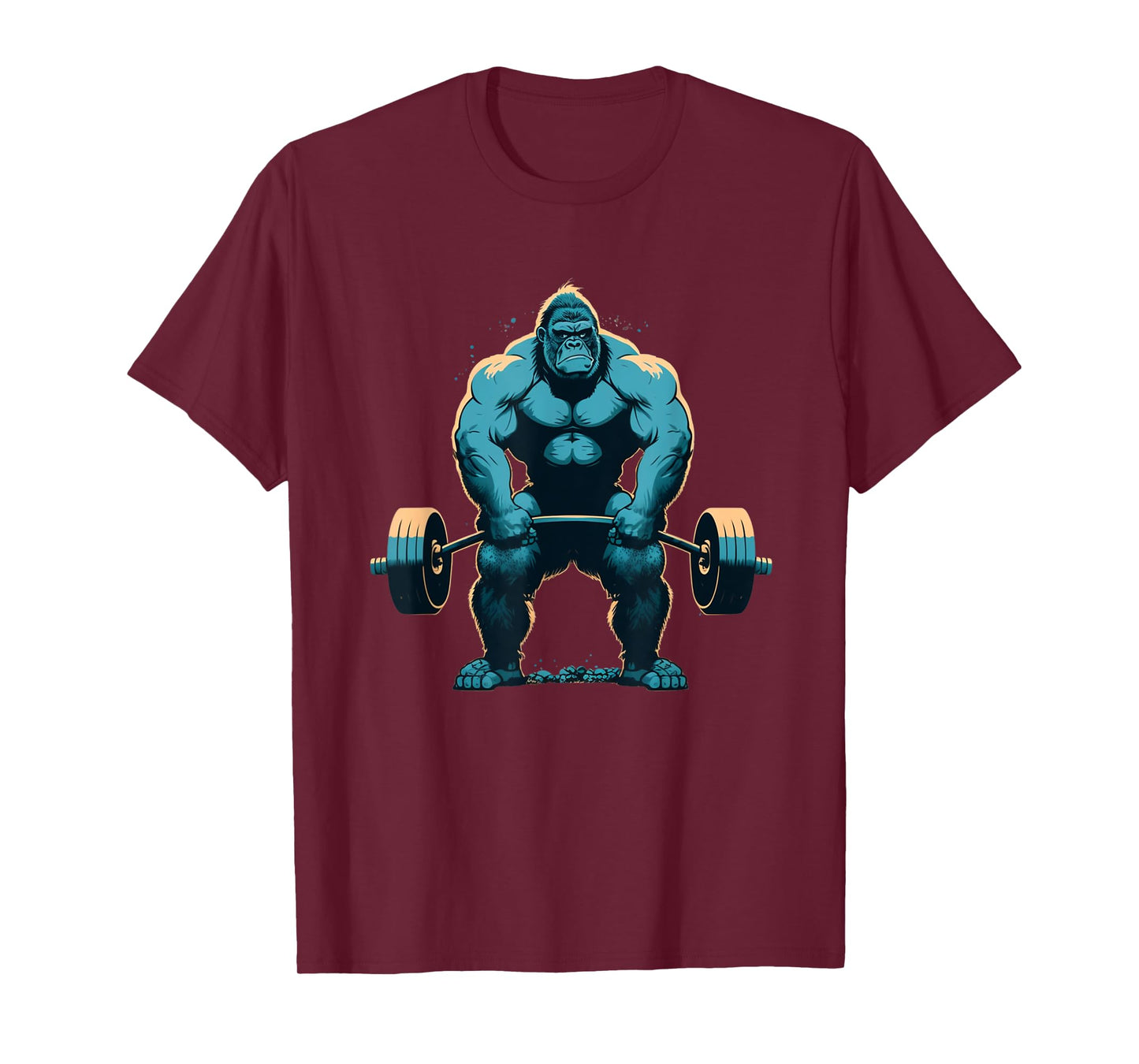 Gorilla Weightlifting Gym Fitness Deadlift Workout Lifting T-Shirt