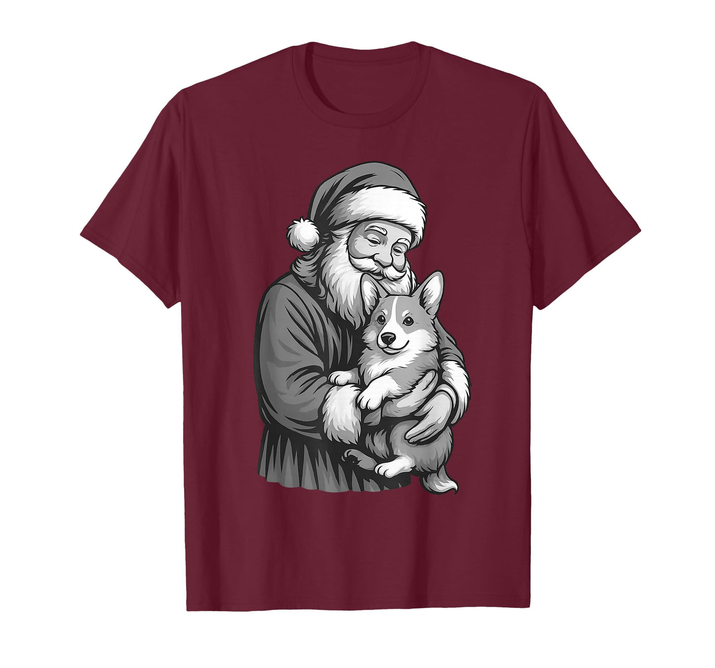 Corgi Santa Claus Christmas Dog Lover T-Shirt