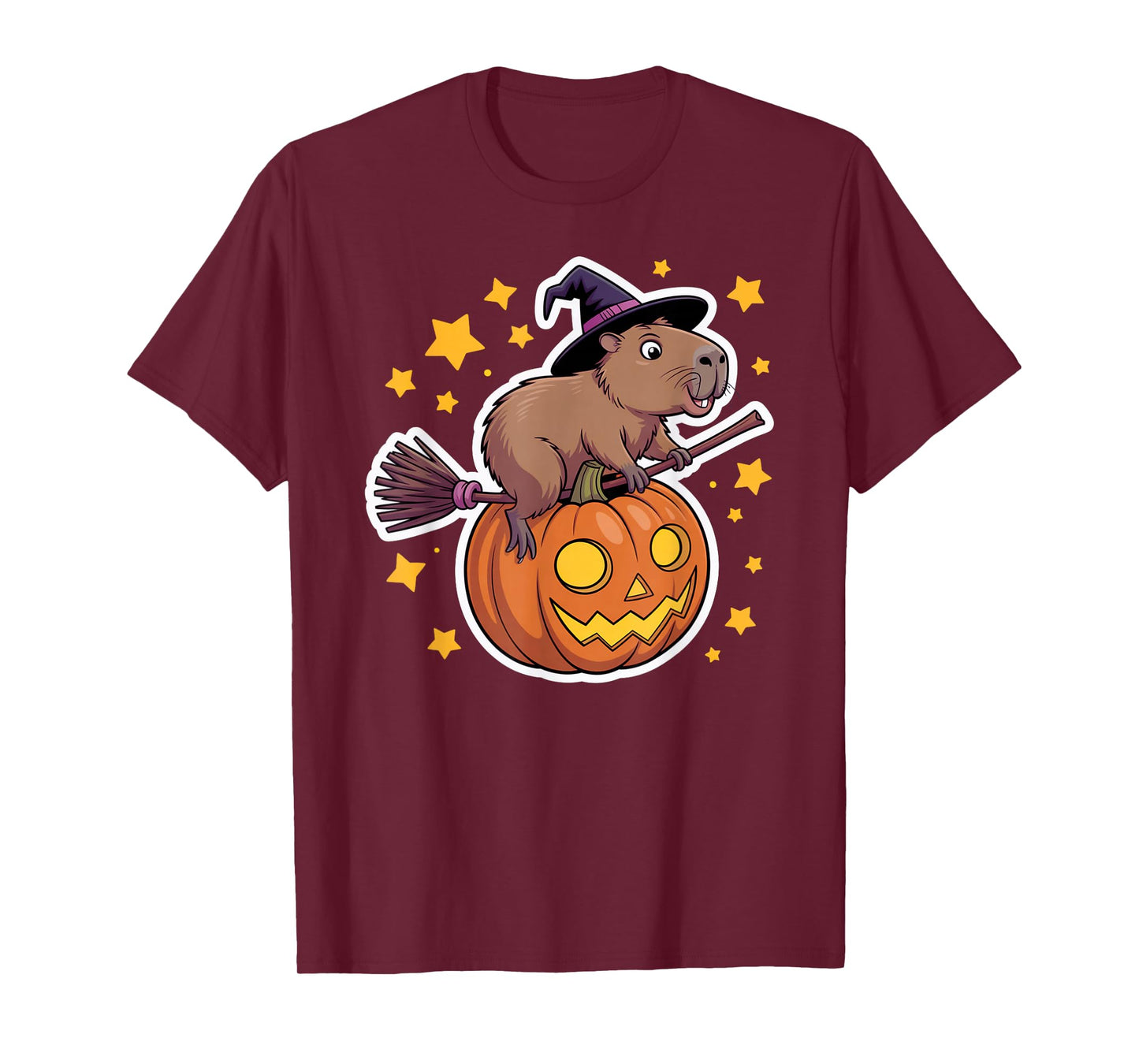 Capybara Witch Magical Halloween T-Shirt