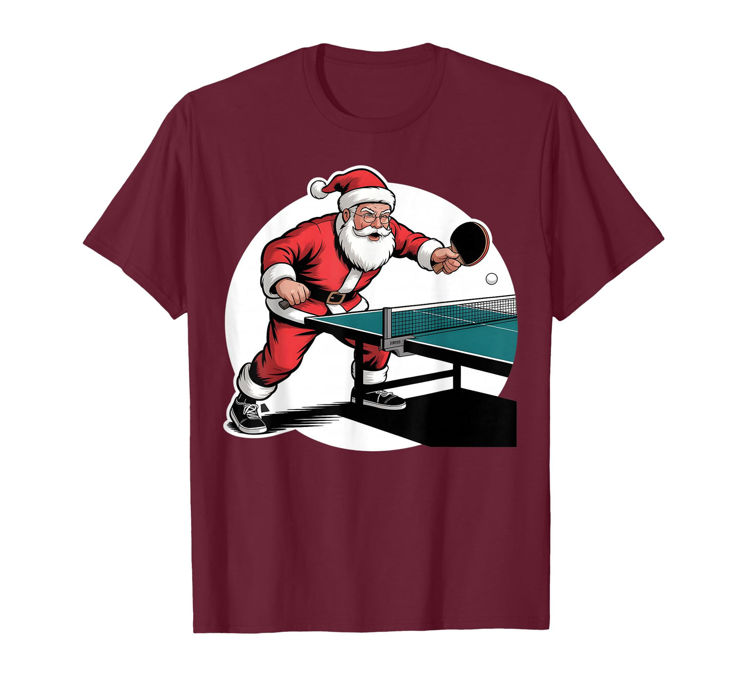 Table Tennis Christmas Santa Xmas Funny Boys Women Men T-Shirt