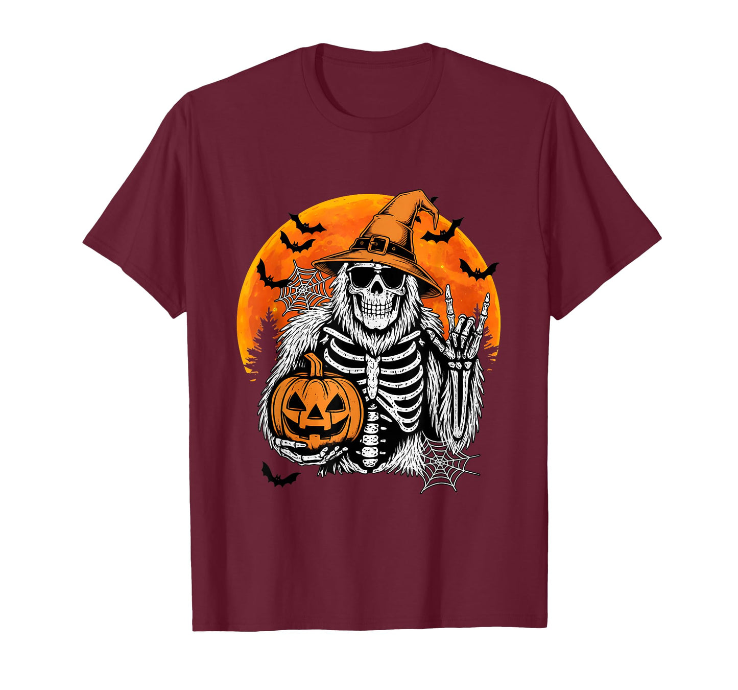 Spooky Skeleton Halloween Mens Funny Sasquatch Rock Costume T-Shirt