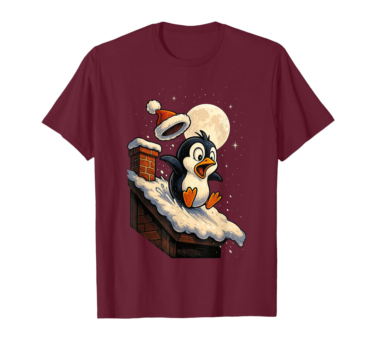 Cute Penguin Snowy Christmas Holiday Xmas Animal T-Shirt