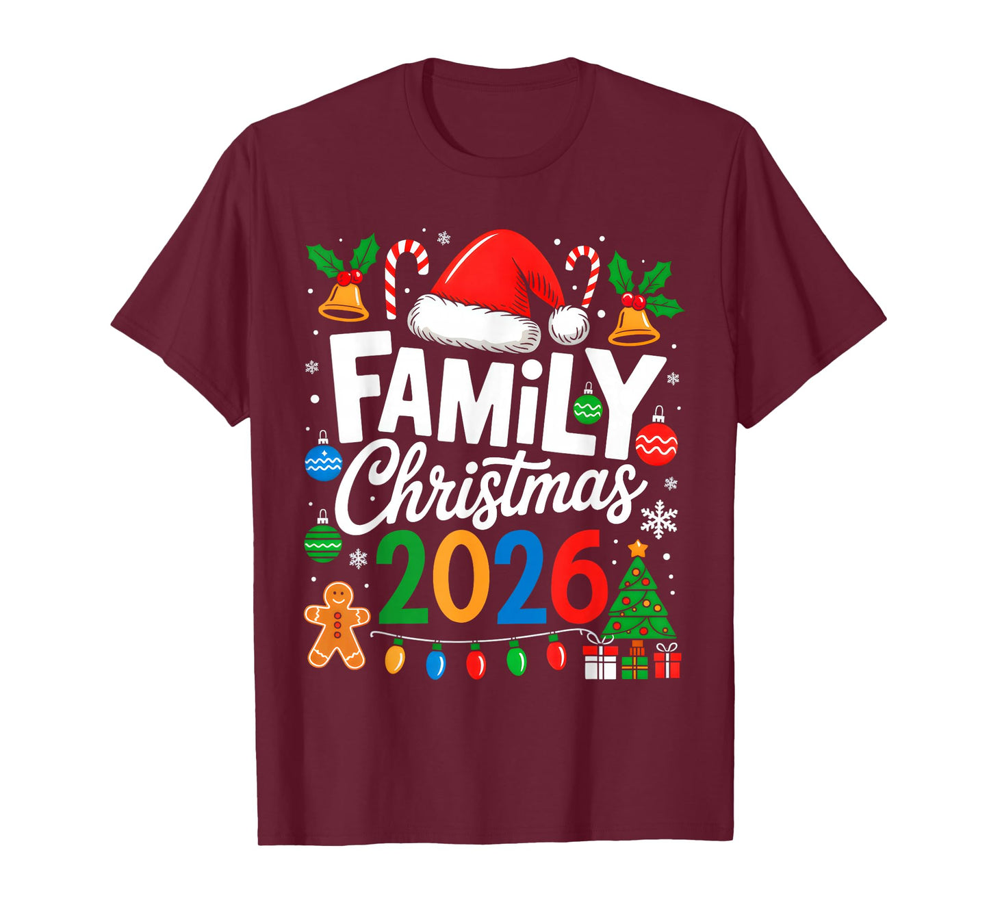 Family Christmas 2026 Matching Pajamas Xmas Family Christmas T-Shirt
