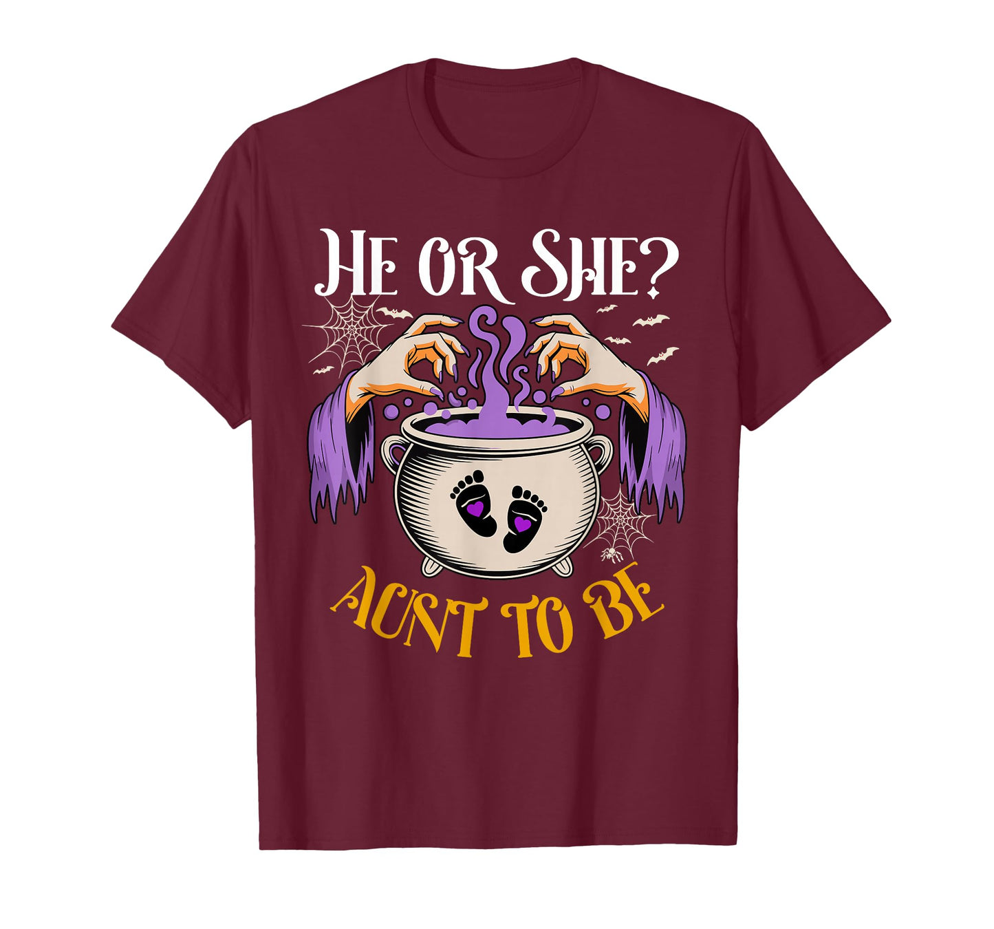 He Or She Aunt to Be Baby Reveal Halloween Costume T-Shirt