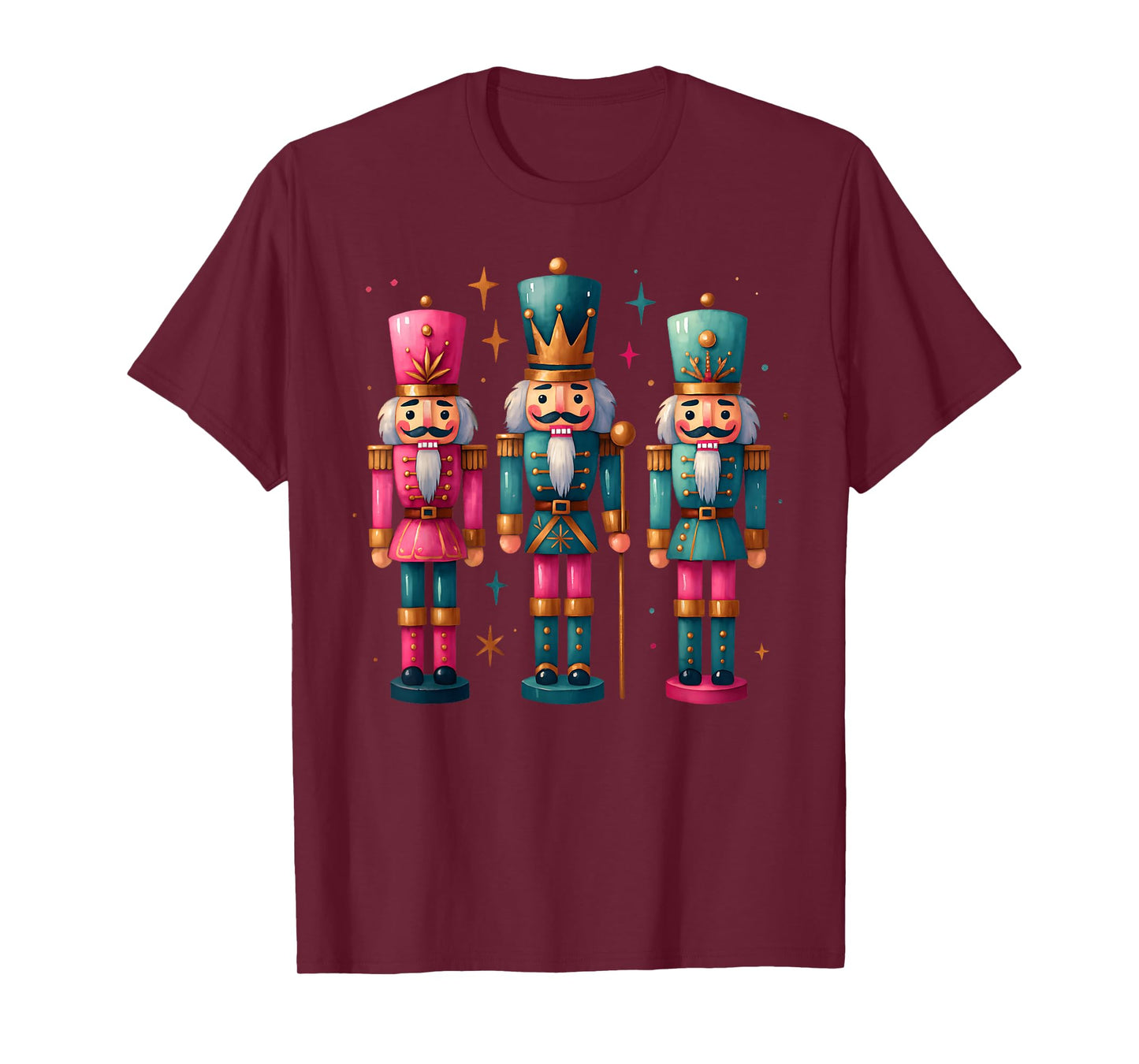 Nutcracker Ballet Dance Women Kids Girl Merry Christmas T-Shirt