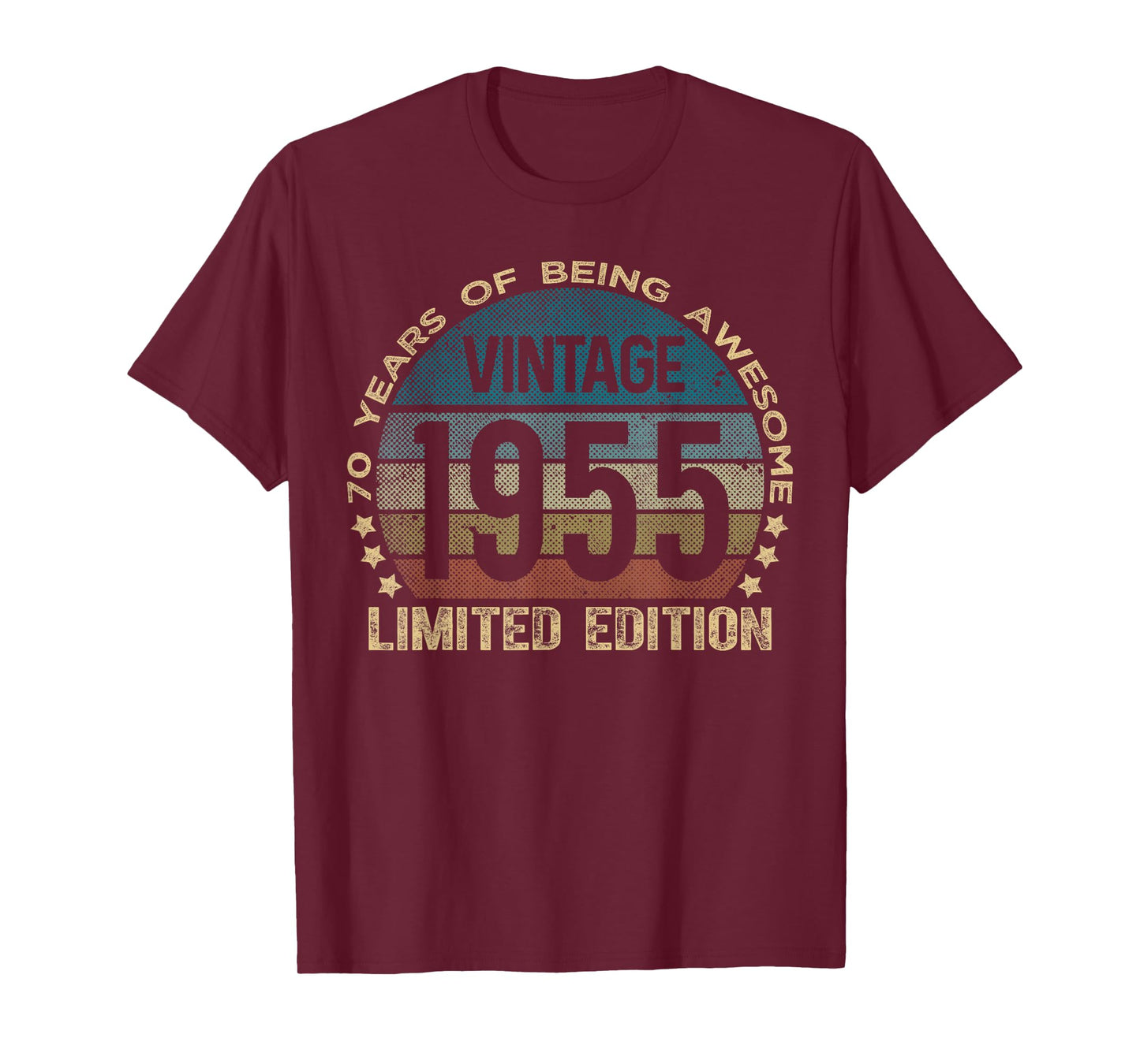 70 Year Old Gifts Vintage 1955 Limited Edition 70th Birthday T-Shirt