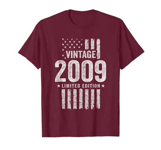 2009 Birthday - Born in 2009 - Limited Edition Vintage 2009 T-Shirt