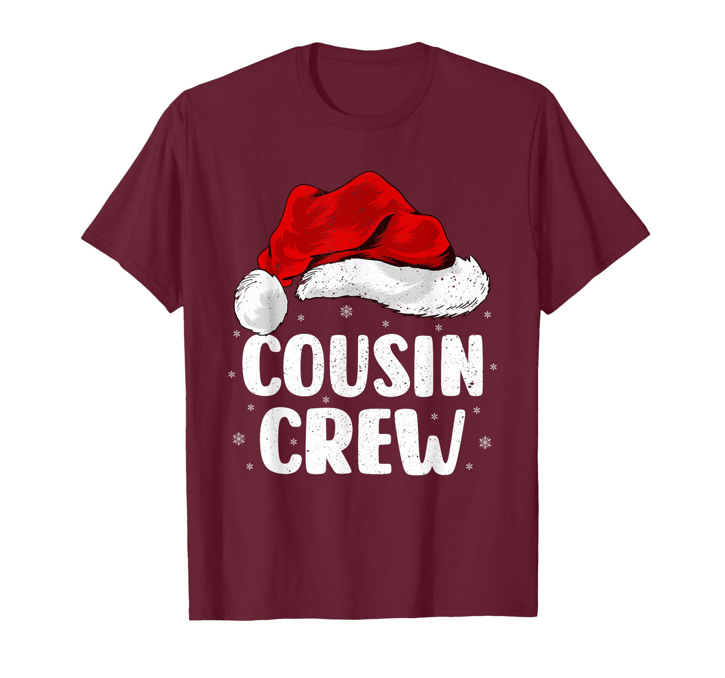 Cousin Crew Christmas Santa Hat Family Men Women Kids Xmas T-Shirt