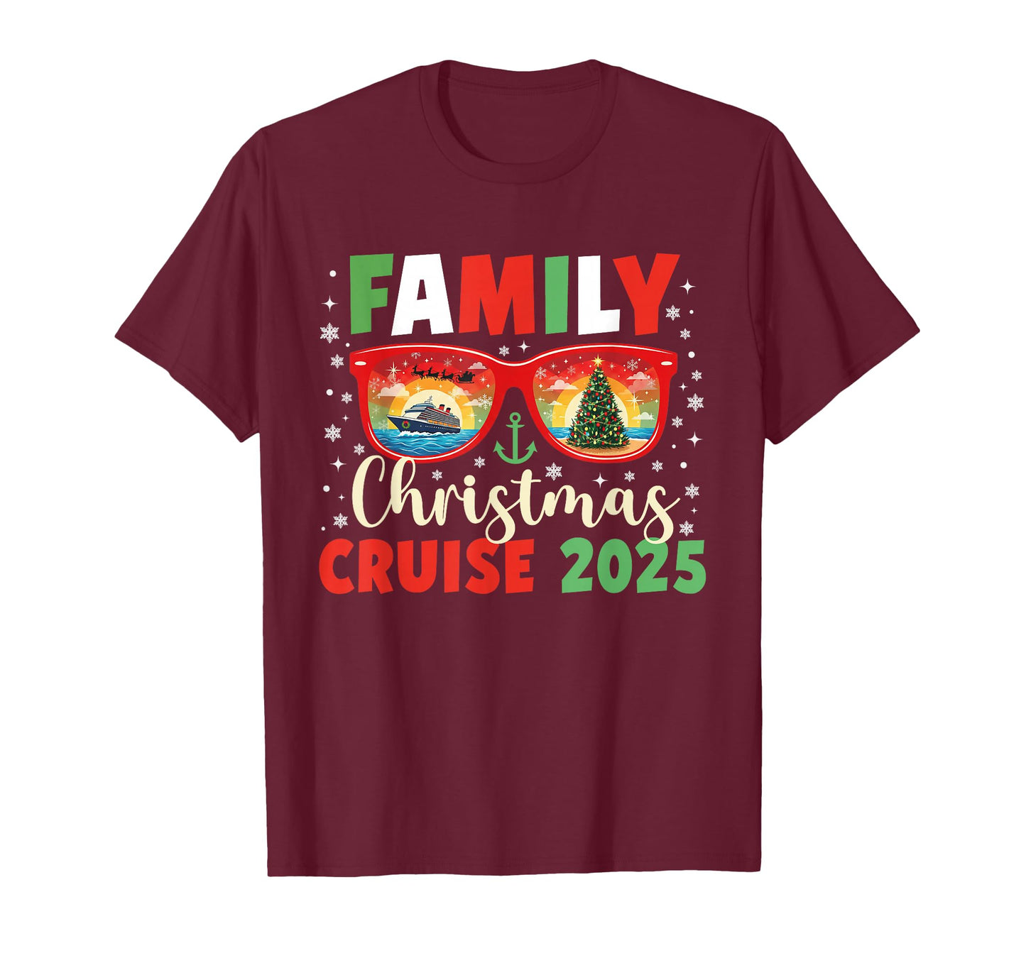 Family Christmas Cruise 2025 Family Xmas Cruise Holiday Trip T-Shirt