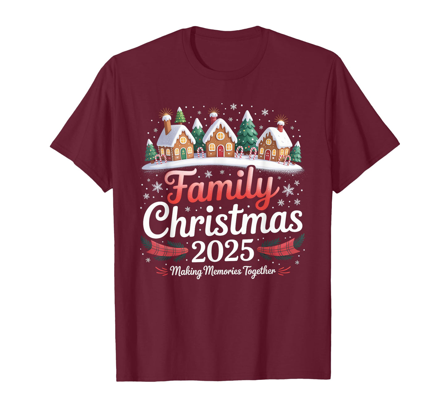 Family Christmas 2025 Matching Squad Santa Elf Funny Xmas T-Shirt