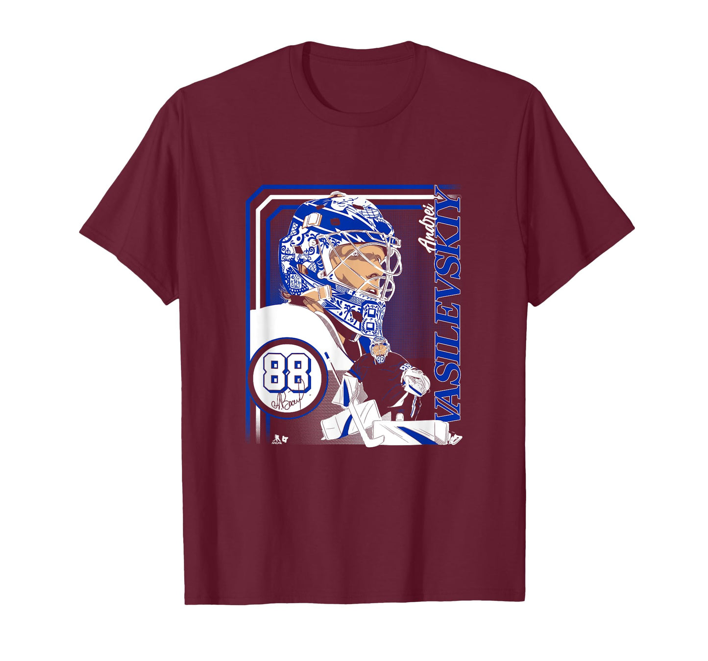 Andrei Vasilevskiy: Collage Frame - Tampa Bay Hockey T-Shirt