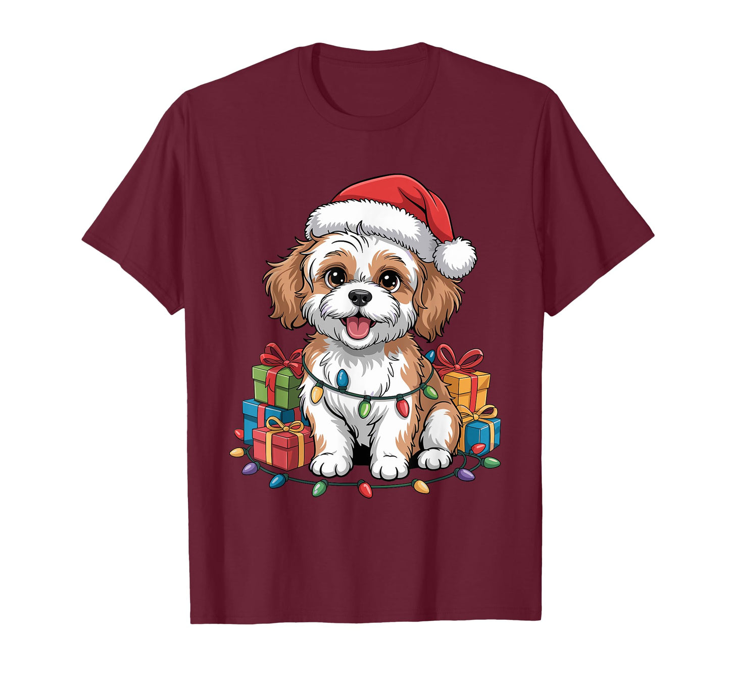 Cute Cavachon Christmas Xmas Design Funny Dog Lover Holiday T-Shirt
