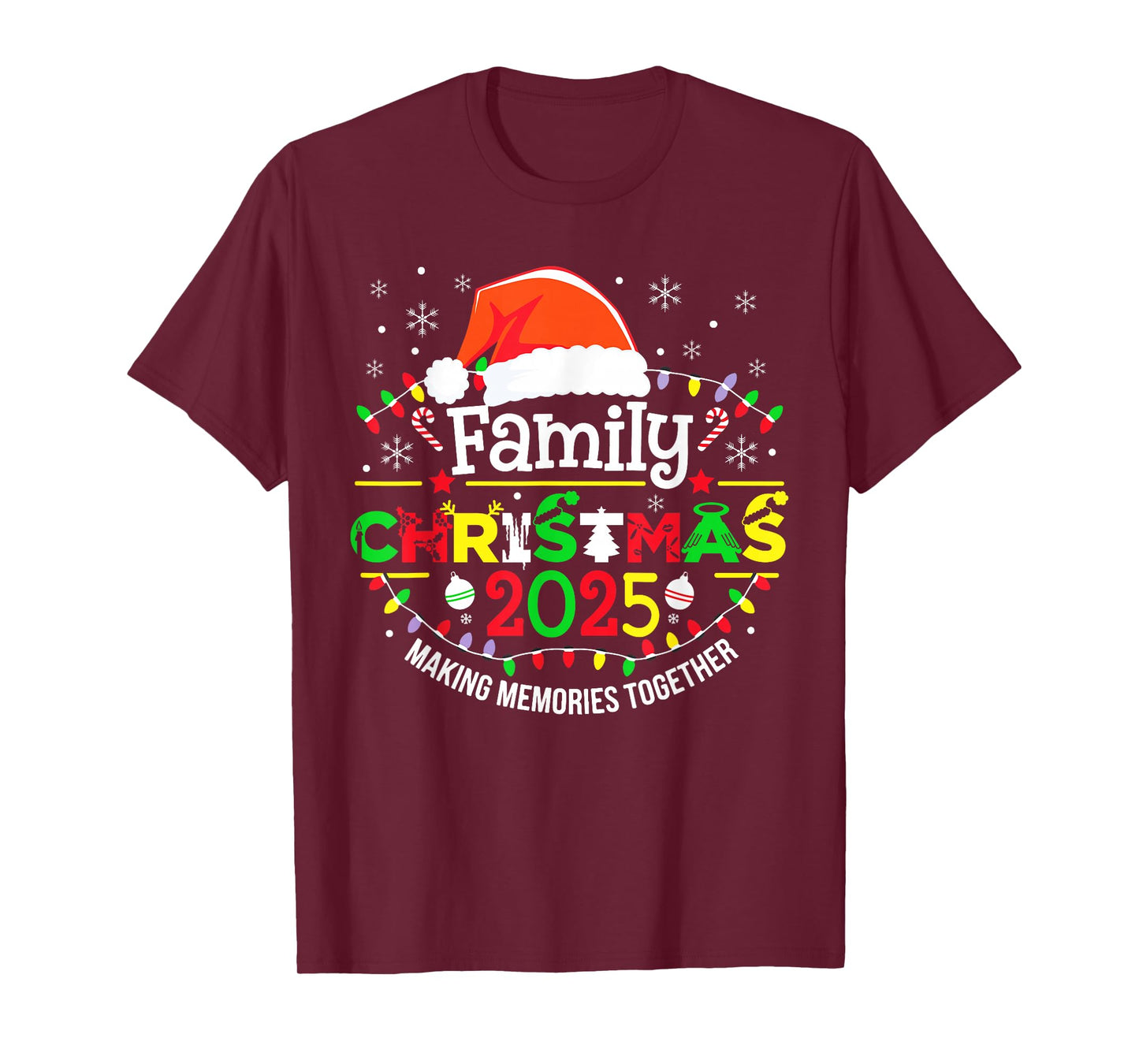 Family Christmas 2025 Matching Squad Funny Santa Elf Xmas T-Shirt