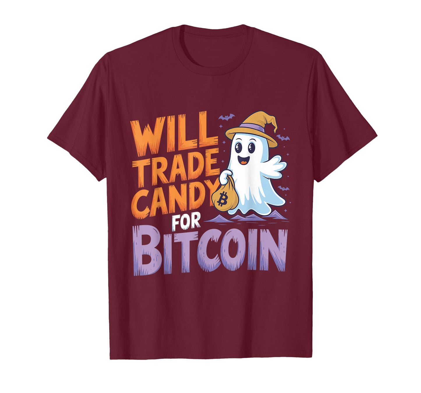 Will Trade Candy for Bitcoin - Funny Halloween Crypto T-Shirt