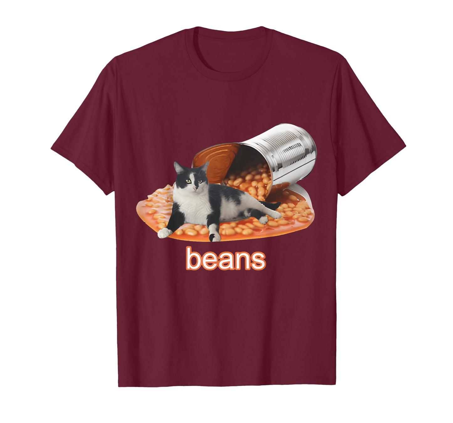 Cat In Can Of Beans & FUNNY MEME CUTE Cat T-Shirt for Men Women Girls Kids