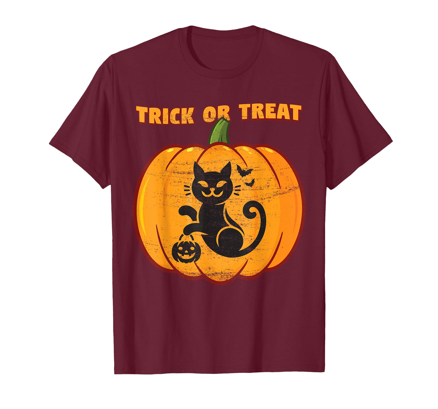 Funny Cat Lady Halloween Pumpkin Witch Black Cat Costume Cat T-Shirt