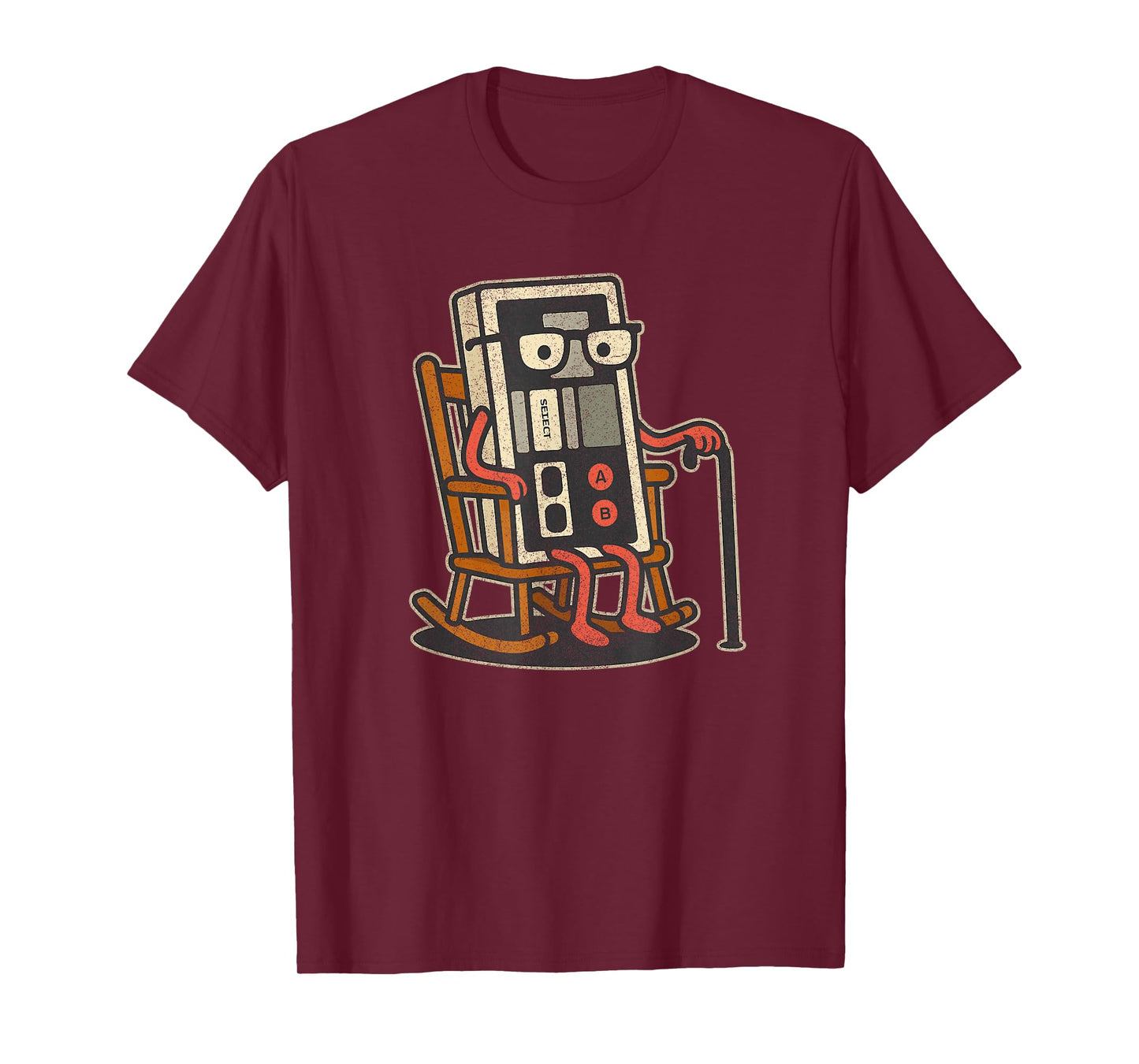 Funny Vintage Old Gamer Retro Video Game Old Gamer T-Shirt