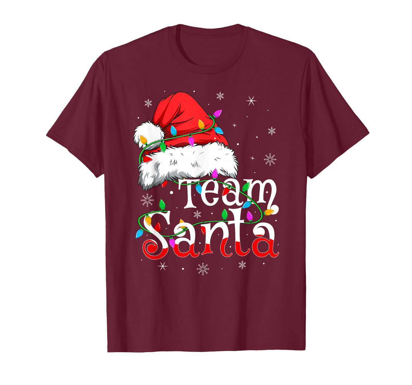 Team Santa Xmas Pajamas Matching Family Group Christmas T-Shirt