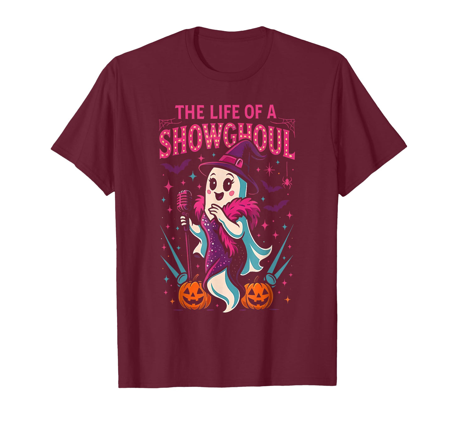 The Life of A Showghoul Witch Ghost Spooky Pumpkin Halloween T-Shirt