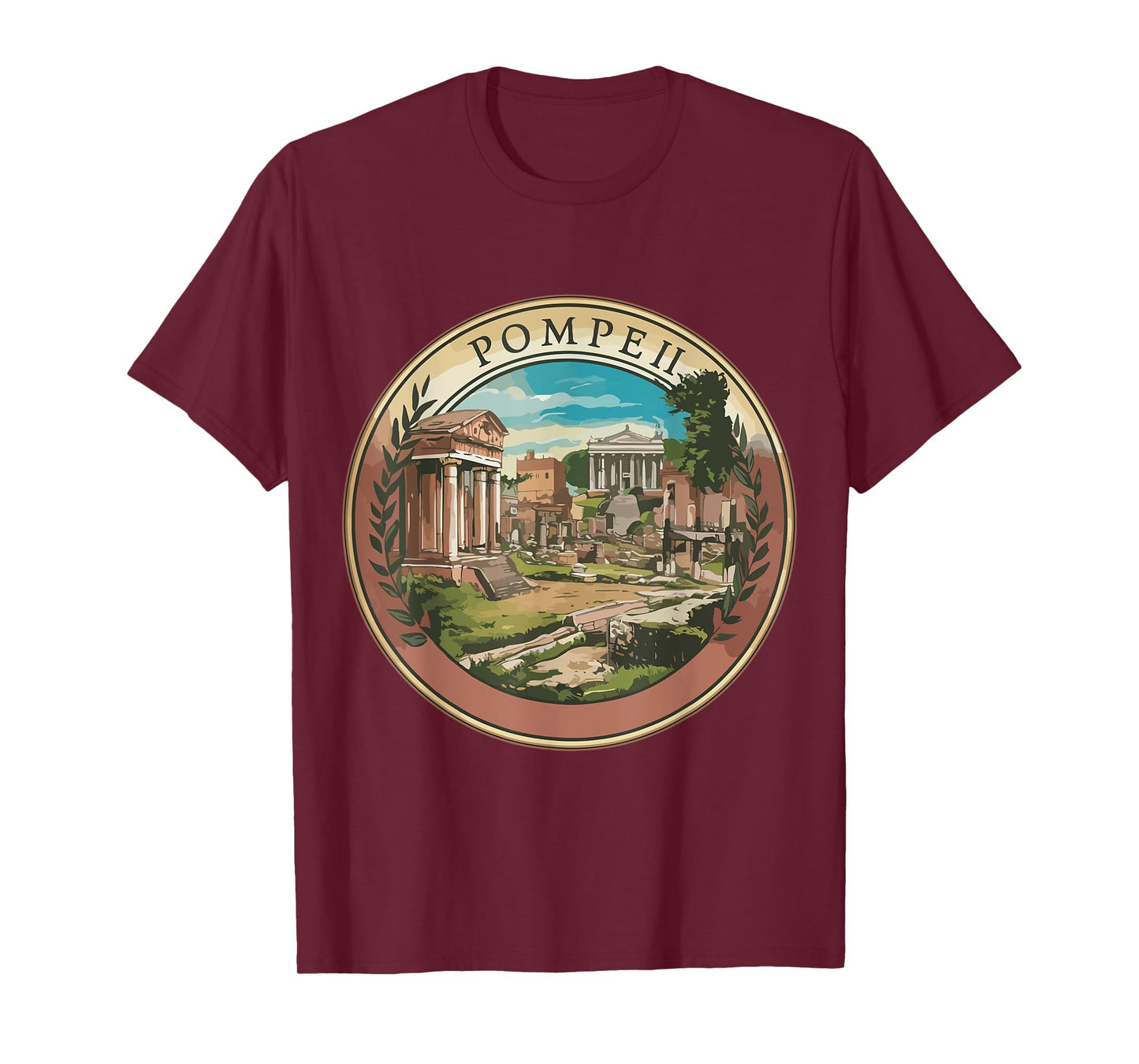 Italy Roman Empire Souvenir Pompeii Outfit Volcano T-Shirt