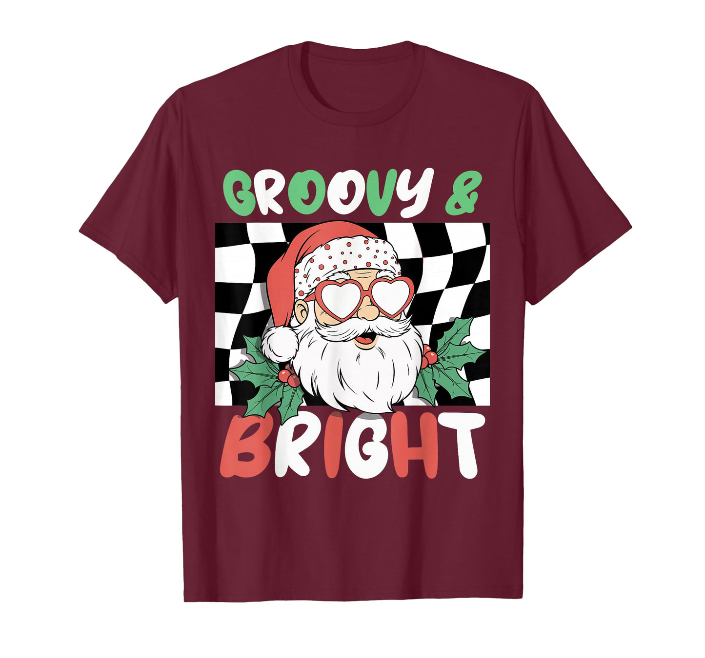 Groovy and Bright Christmas 80s Retro Ugly Christmas T-Shirt