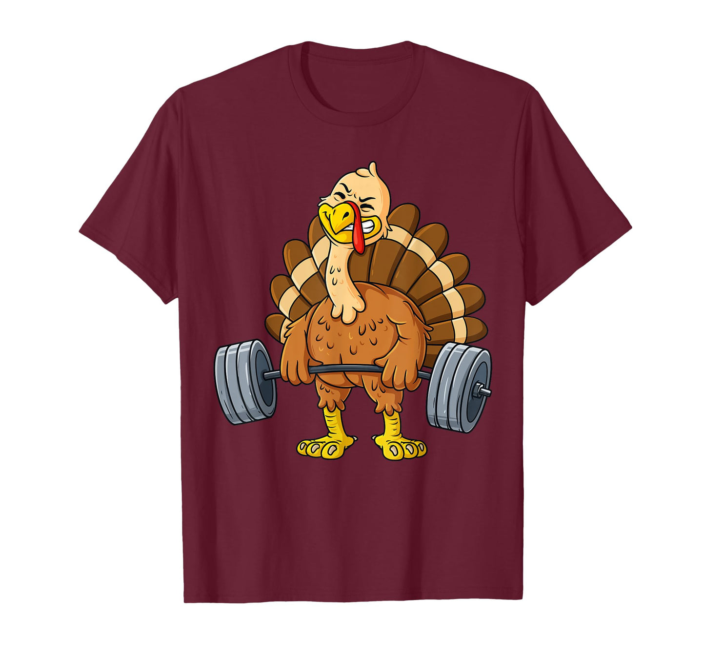 Turkey Deadlift Funny Thanksgiving Day Fitness Weightlifting T-Shirt