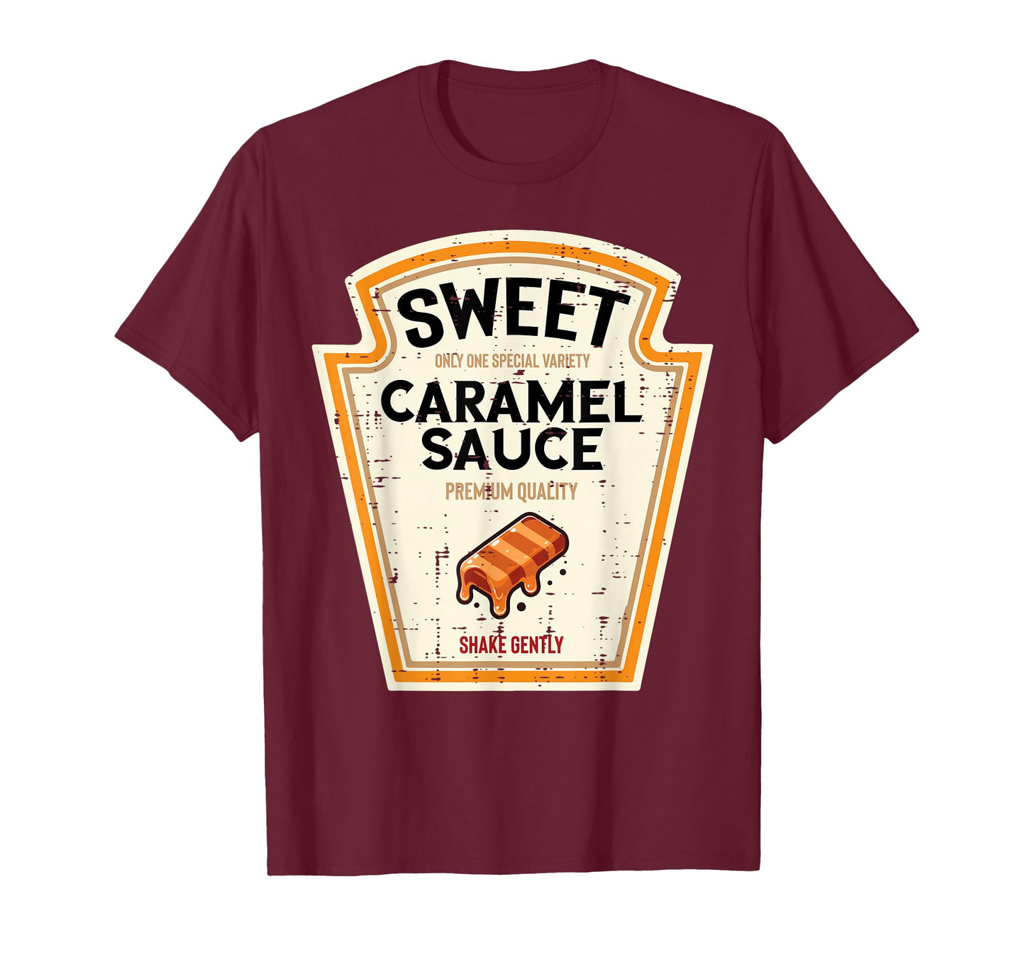 Halloween Caramel Sauce Funny Food Costume Women Men Kids T-Shirt