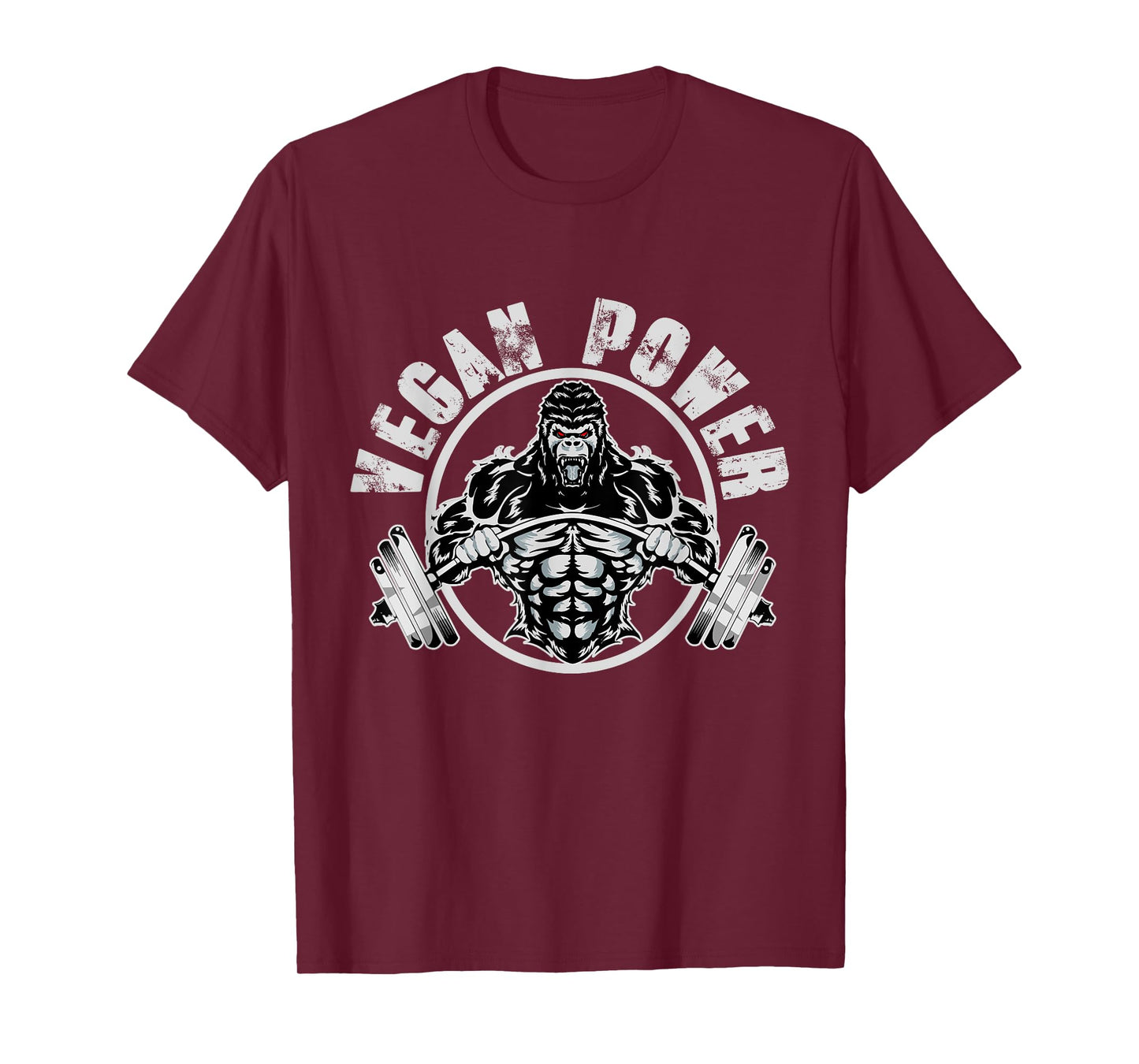 Vegan Power - Vegan Muscle Gorilla Bodybuilder Workout T-Shirt