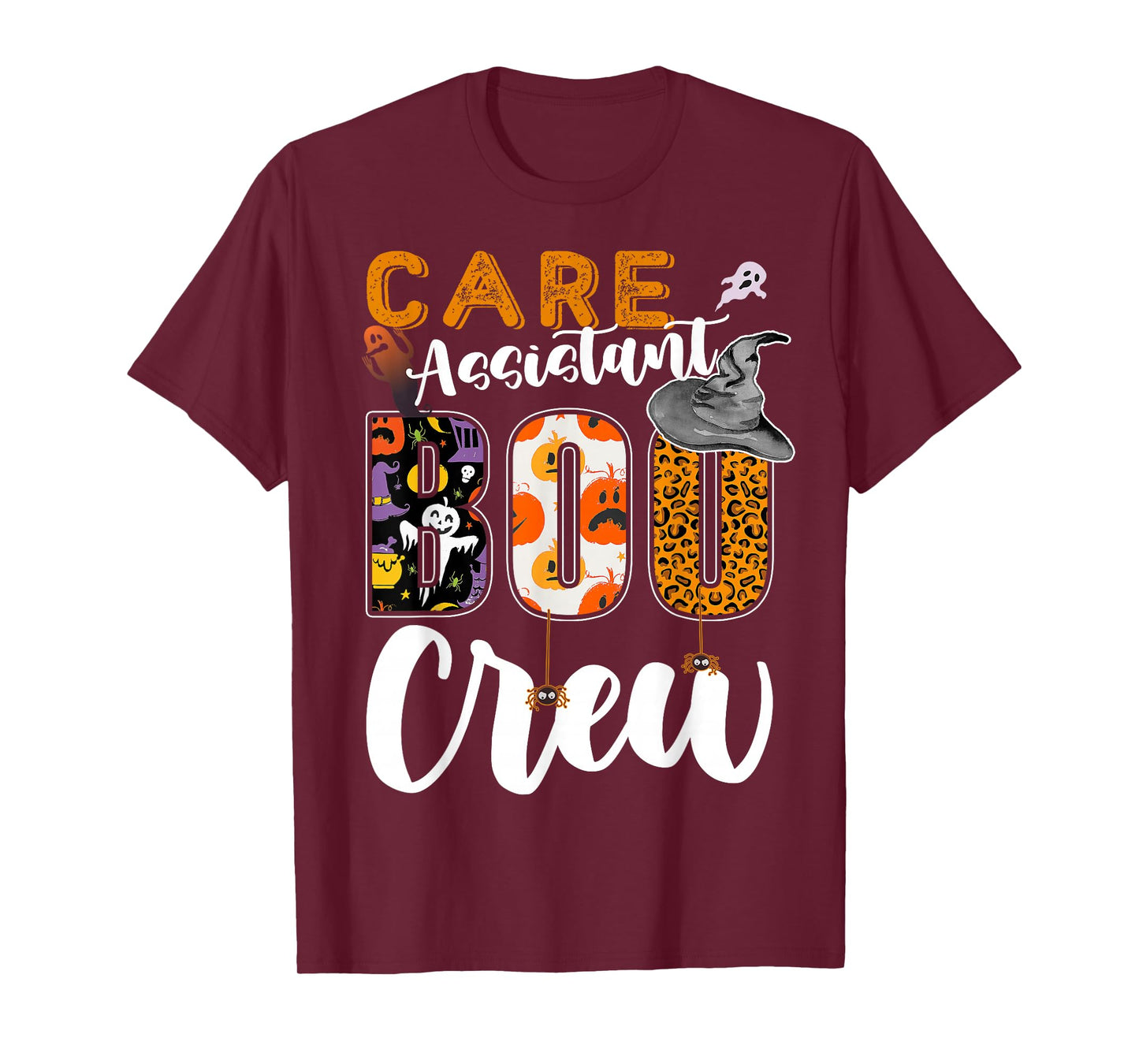 Care Assistant Boo Crew Halloween Matching Support Worker T-Shirt