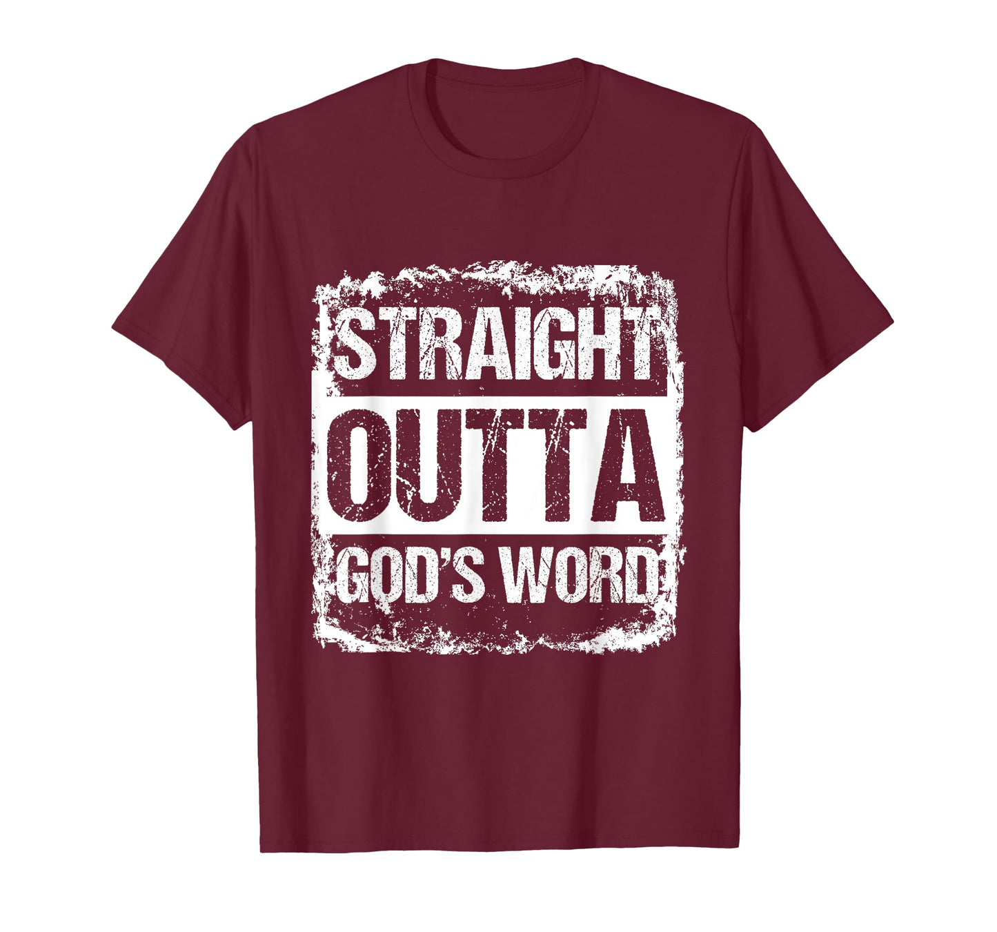 Straight Outta Gods Word Catholic Christ Jesus God Gift T-Shirt