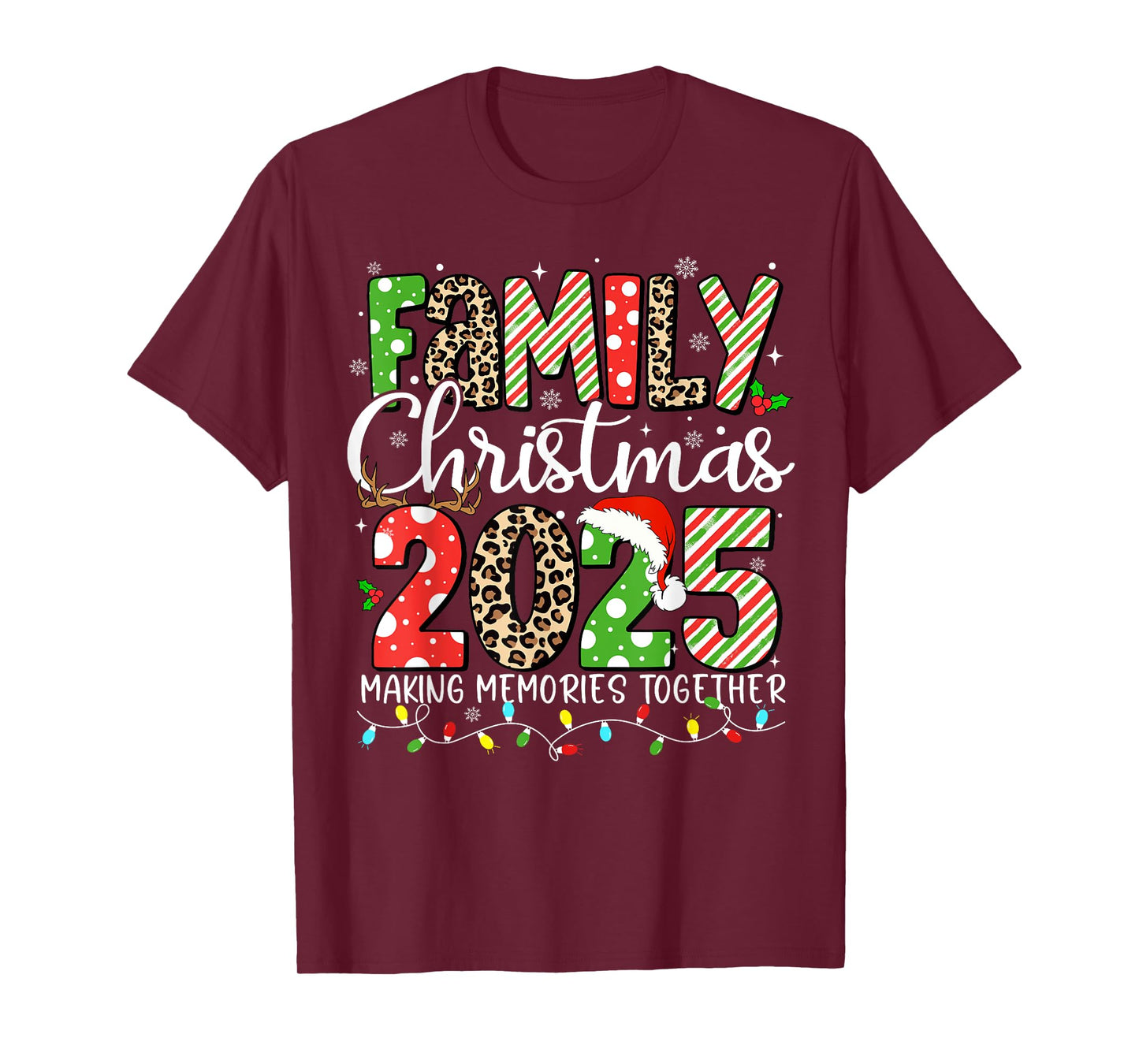Family Christmas 2025 Making Memories Together Xmas Pajamas T-Shirt