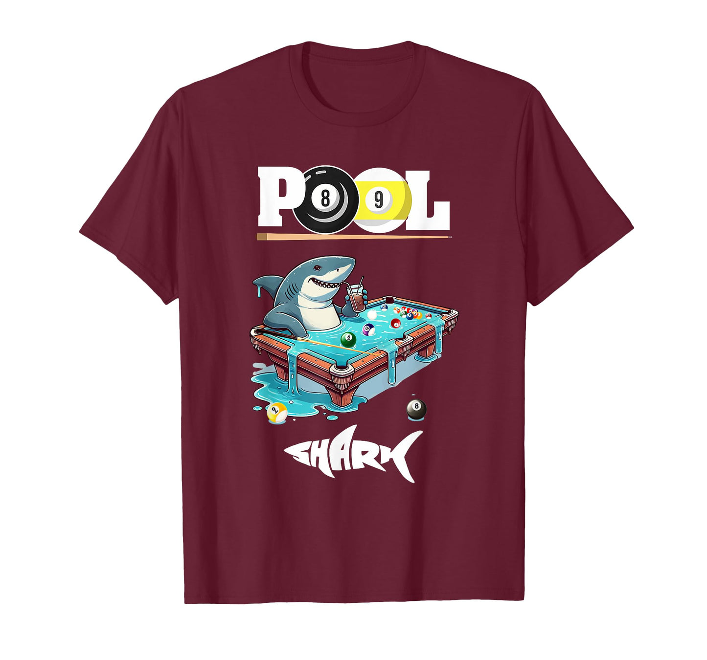 Funny Billiards Pool Shark Cool T-Shirt