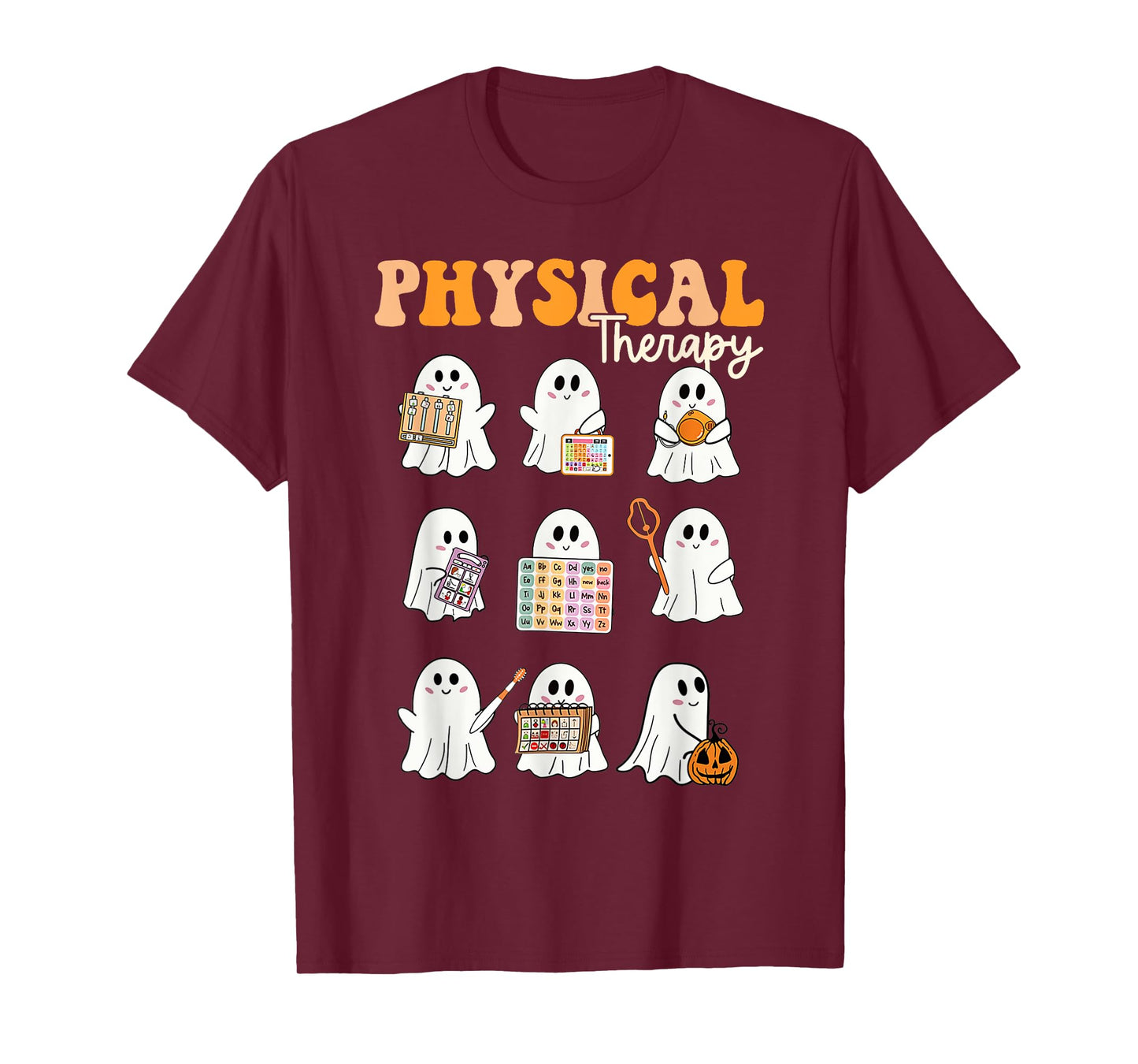 Halloween Groovy Physical Therapy Funny Physical Therapist T-Shirt