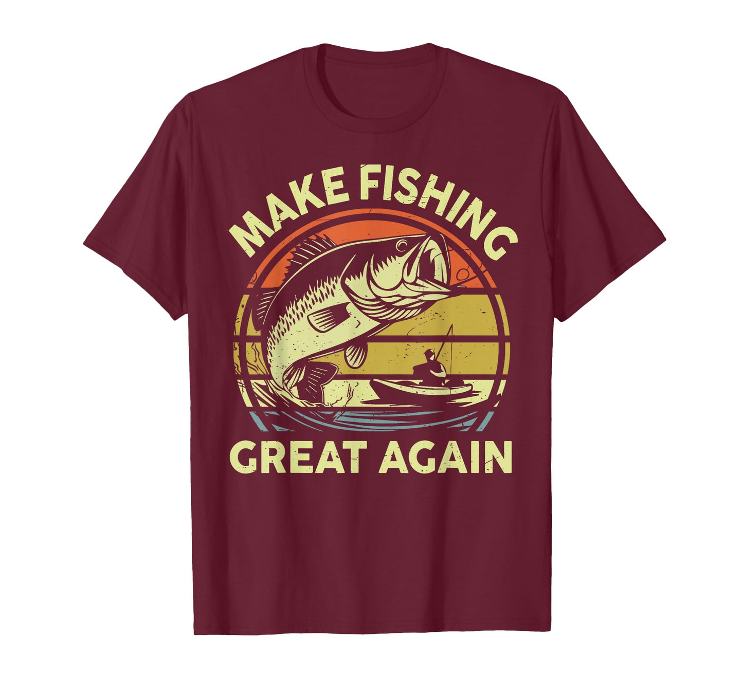 Dad Fishing Make Fishing Great Again Gift from Son Daughter T-Shirt