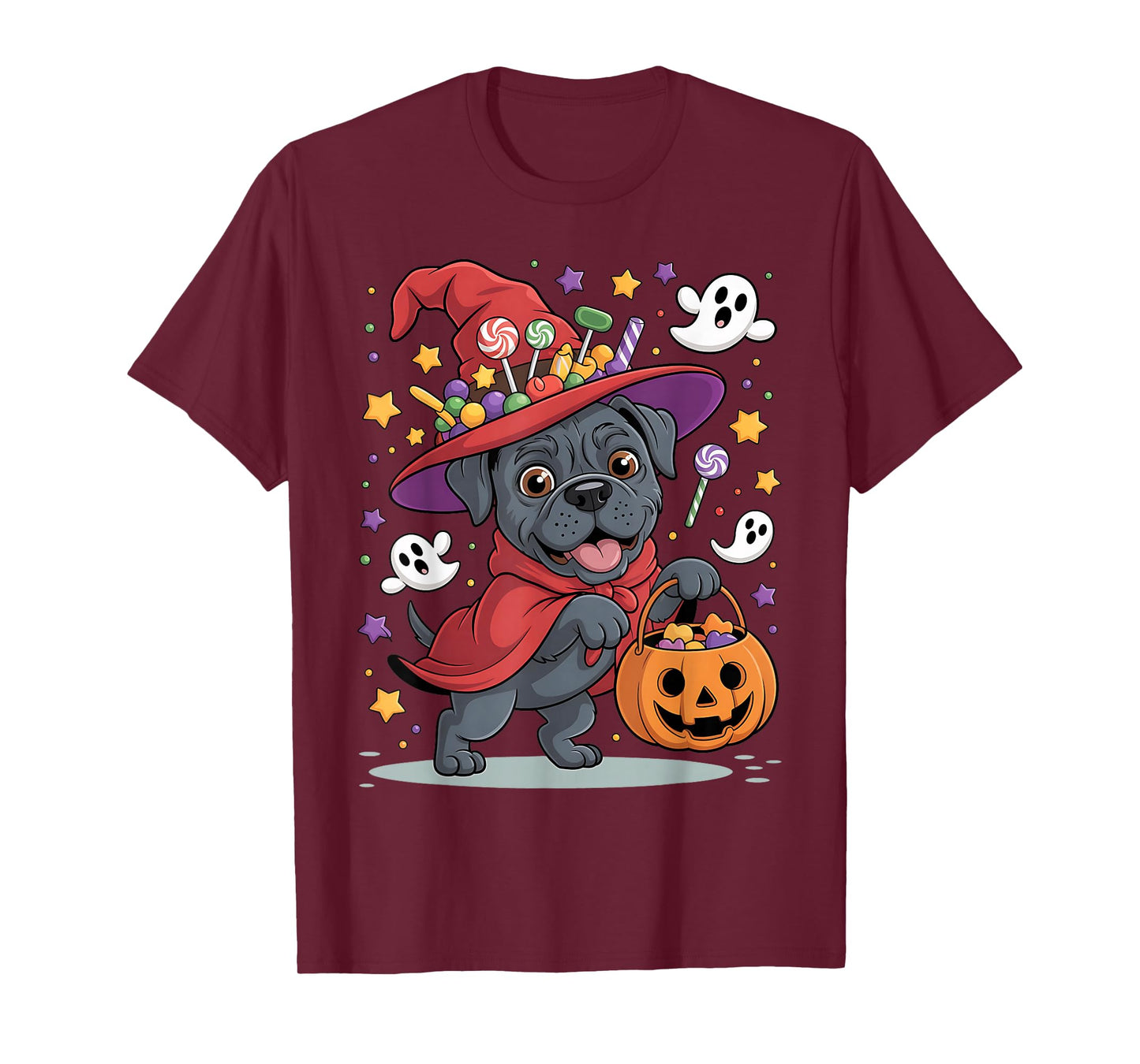 Cane Corso Dog Pumpkin Ghost Candy Witch Halloween Costume T-Shirt