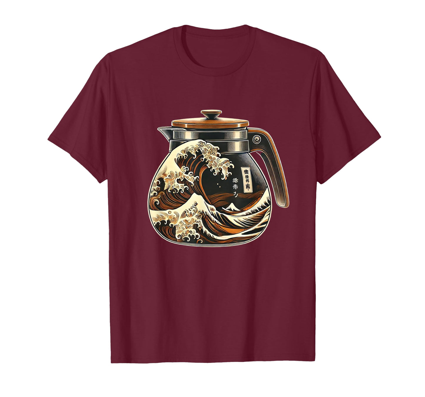 The Great Wave Of Coffee Funny Coffee Japanese I Love Coffee T-Shirt