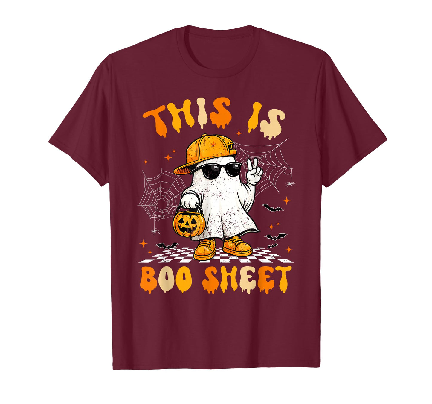 This is Boo Sheet Boo Ghost Halloween Men Women Kids T-Shirt