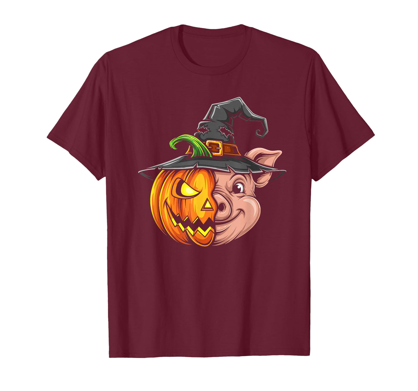 Pig Pumpkin Jack O Lantern Halloween Kids Mens Womens T-Shirt