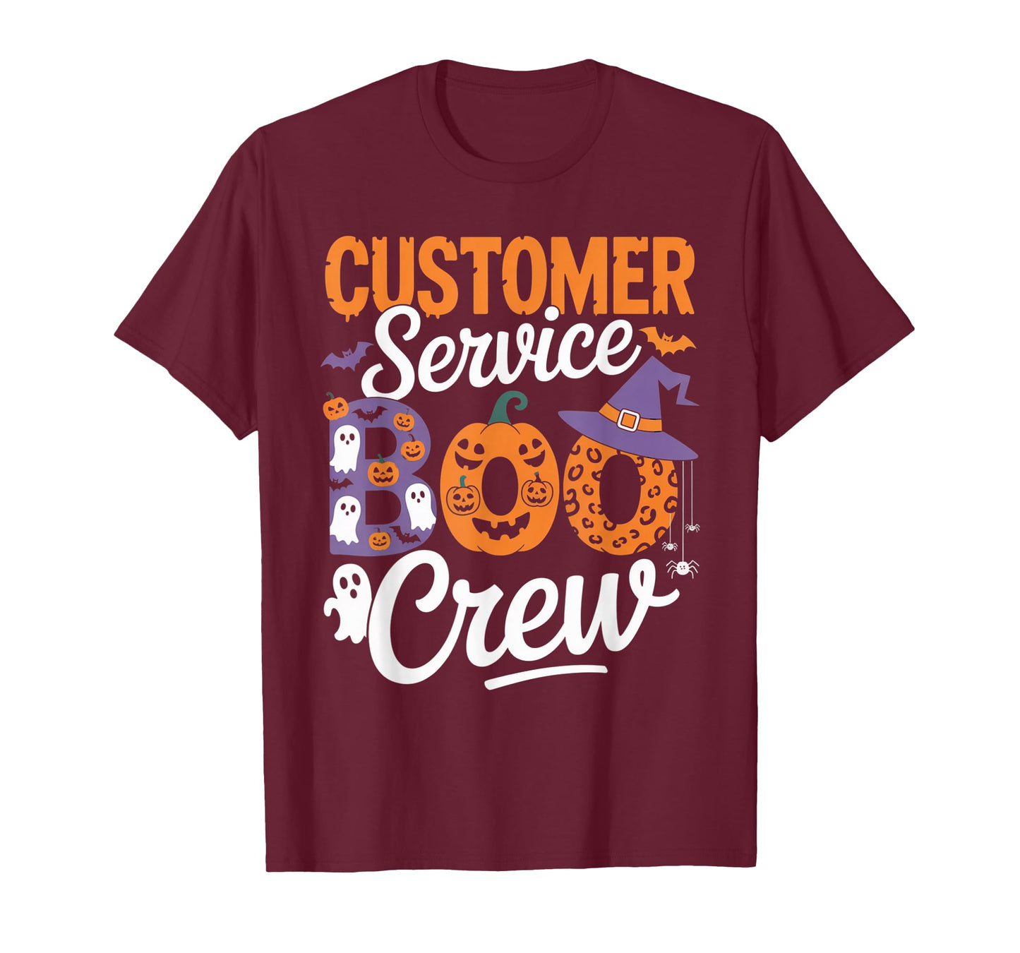 Customer Service Boo Crew Halloween Matching Spooky Outfit T-Shirt