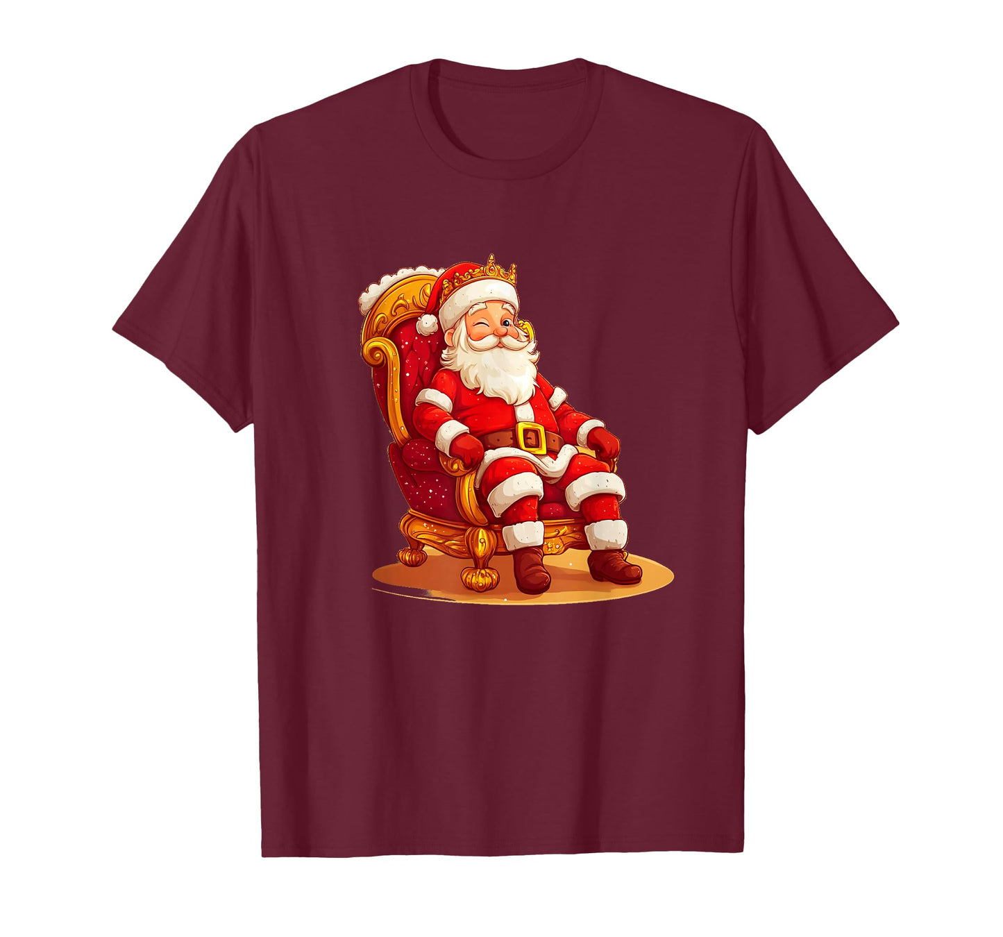 Festive Throne Costume with Santa for Kingdom Christmas T-Shirt