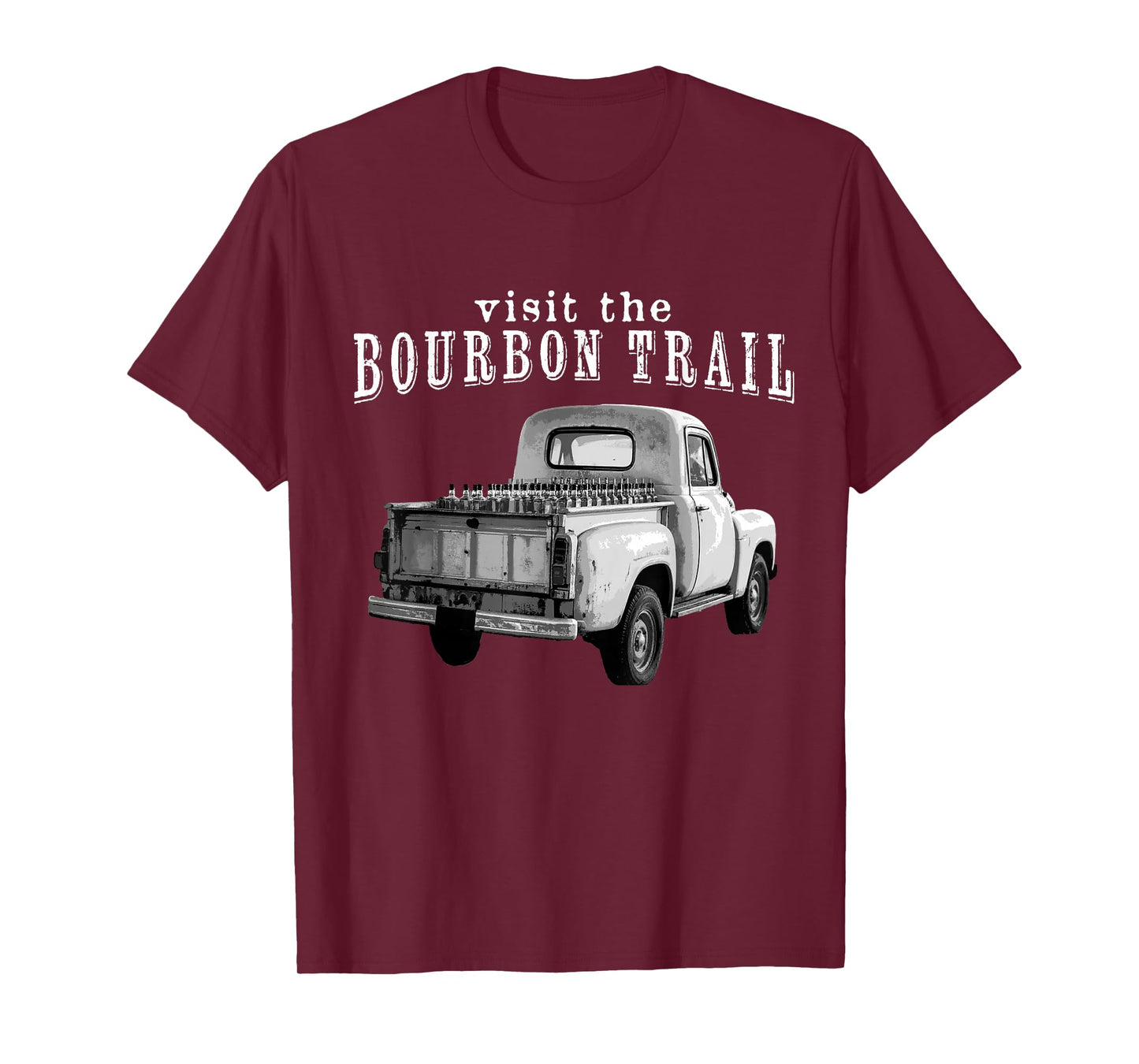 Retro Bourbon Trail Hunter Kentucky Whiskey Drinking T-Shirt