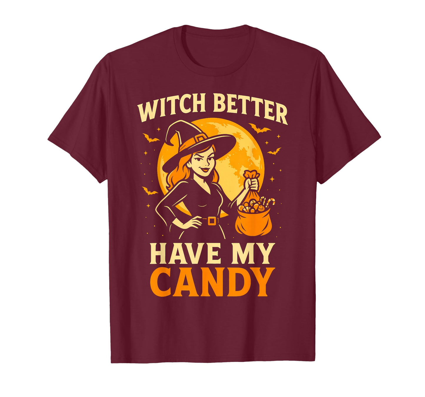 Funny Halloween Witch Candy Trick or Treat T-Shirt