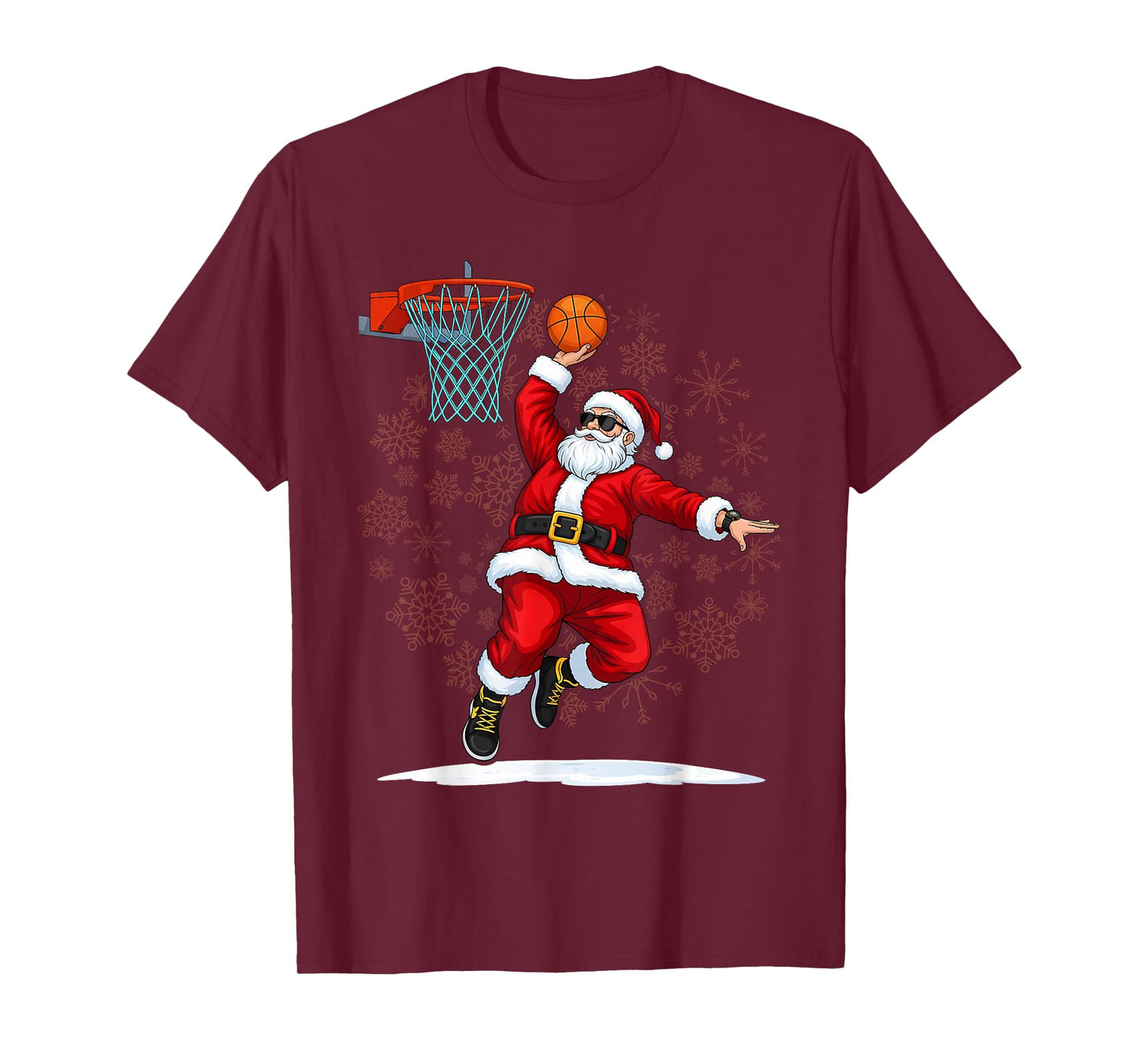 Dunking Santa Basketball for Christmas - Dunk! T-Shirt