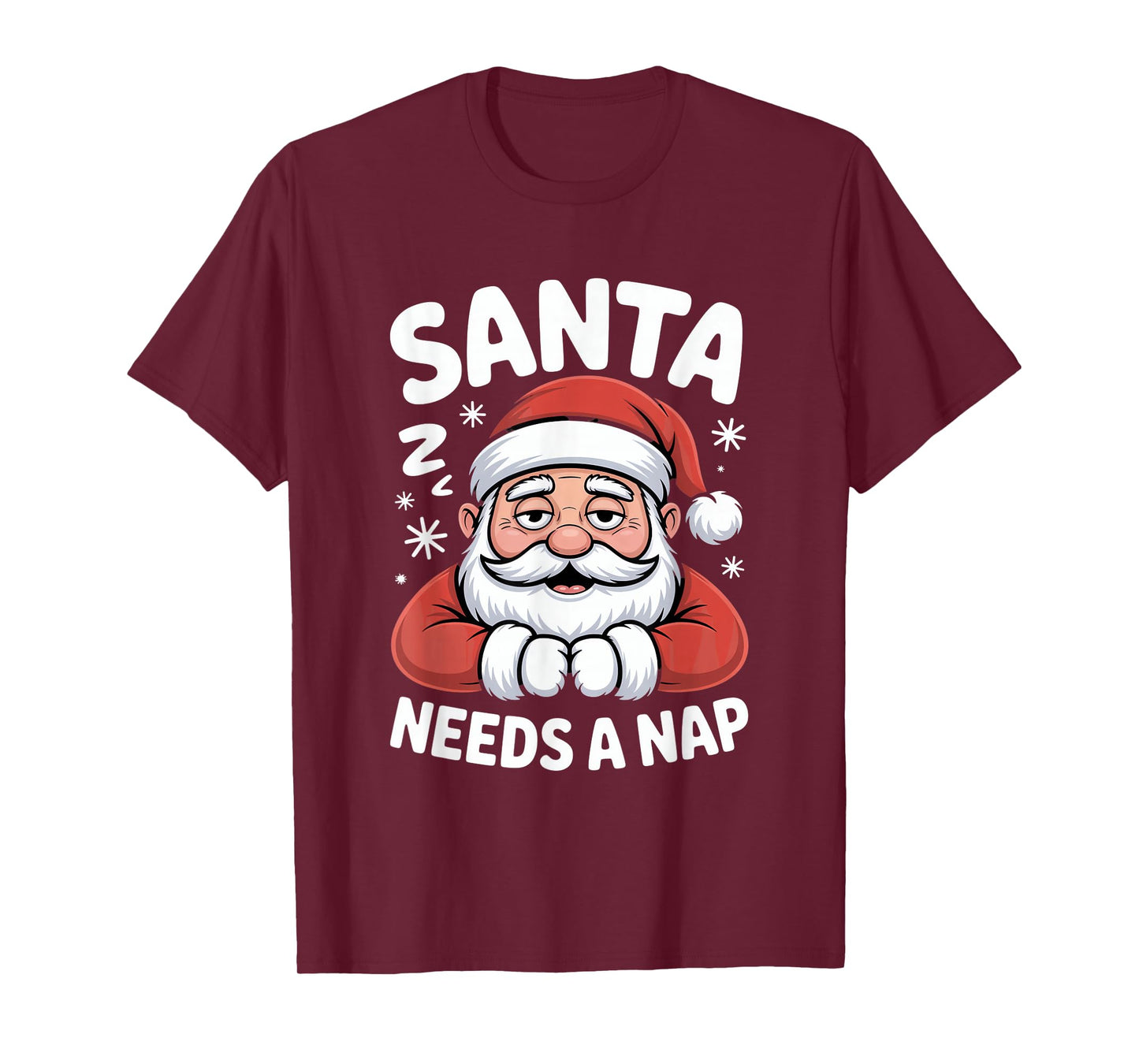 Santa Needs A Nap Christmas Santa Claus Humor T-Shirt