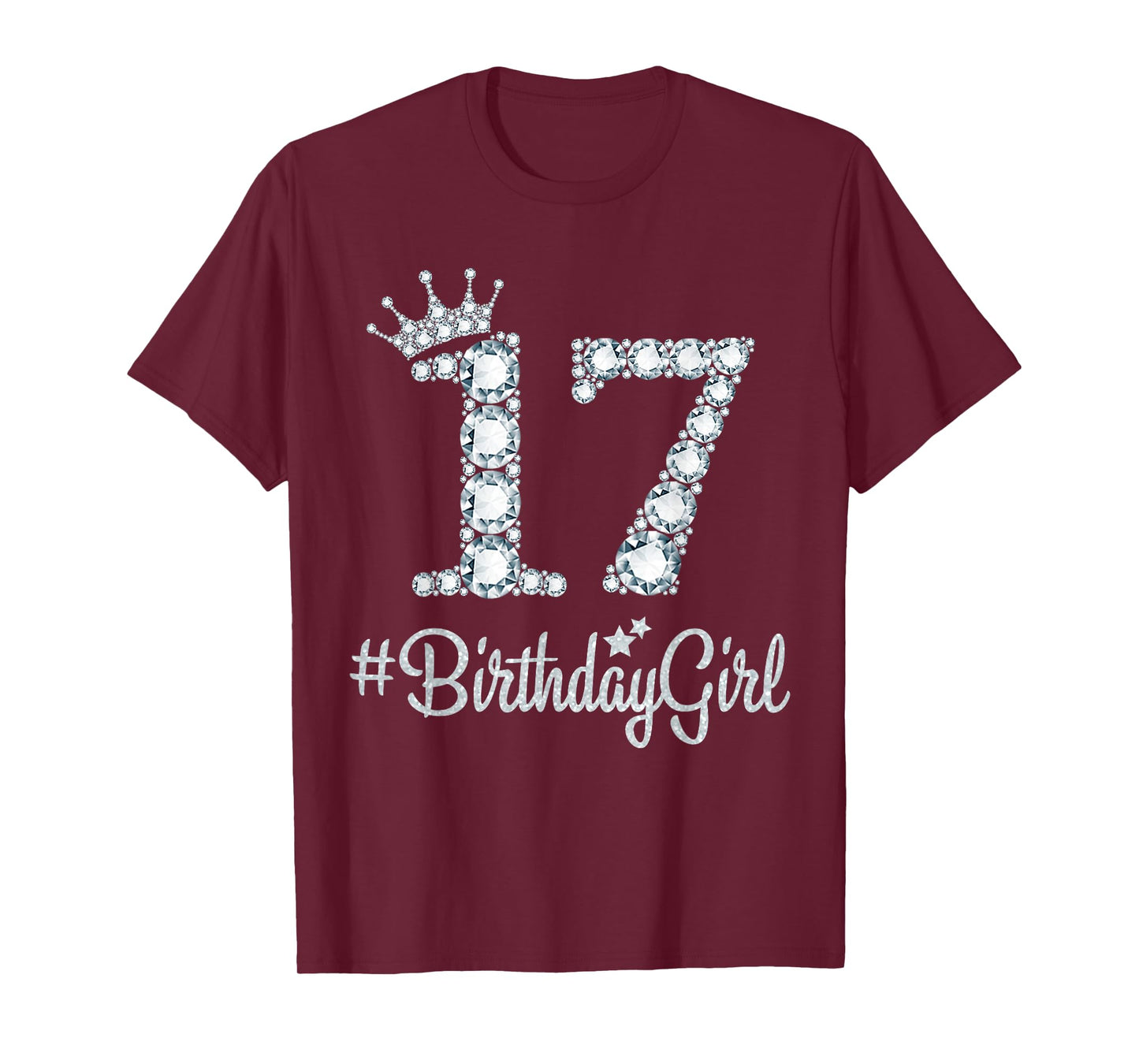 17 BirthdayGirl 17 Years Old Happy 17th Birthday Girl T-Shirt